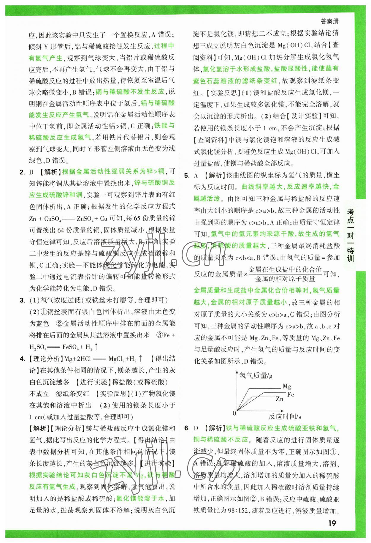 2023年萬(wàn)唯中考逆襲卷化學(xué) 第19頁(yè)