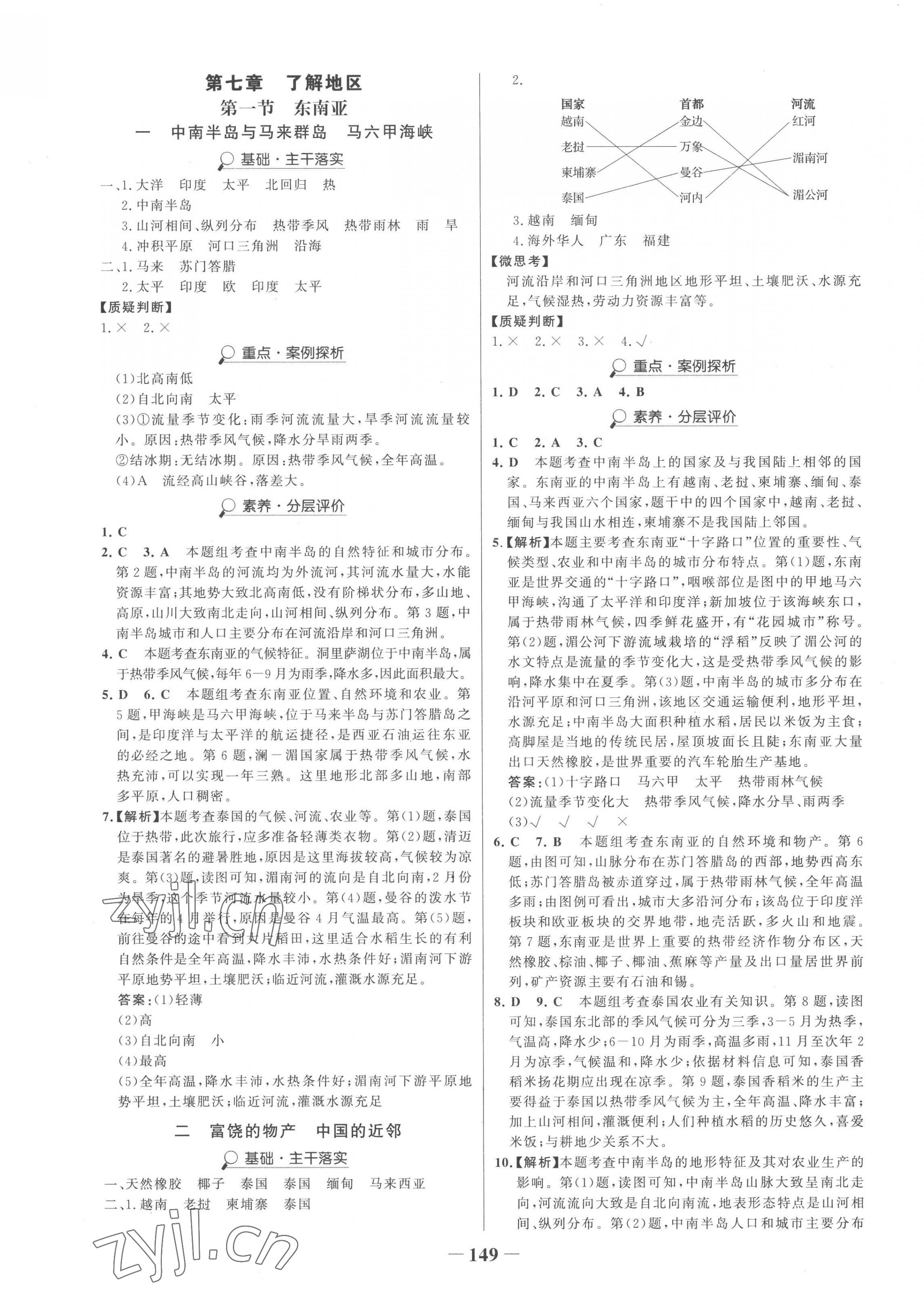 2023年世紀(jì)金榜金榜學(xué)案七年級(jí)地理下冊(cè)湘教版 第5頁