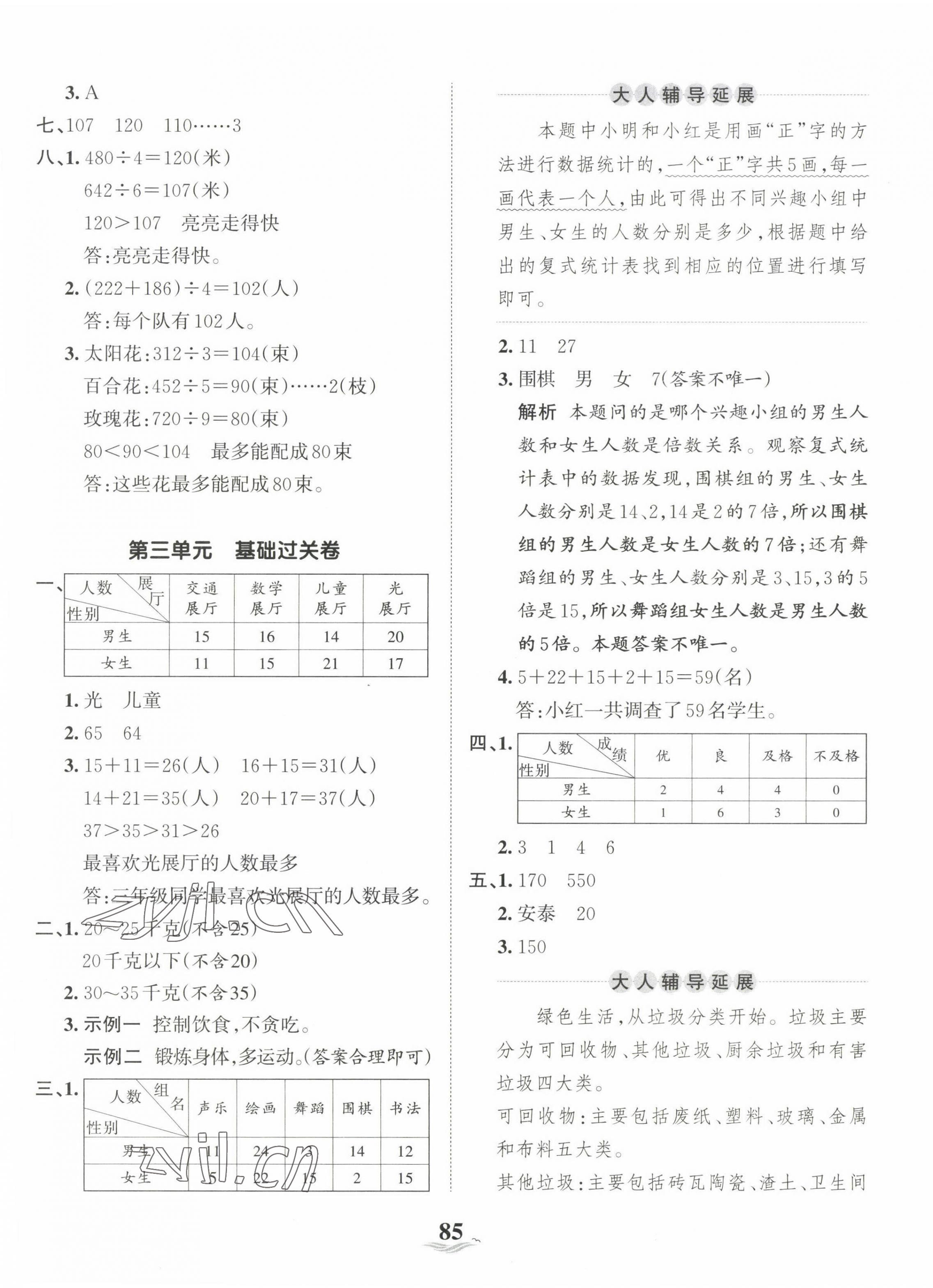 2023年王朝霞培优100分三年级数学下册人教版 第5页