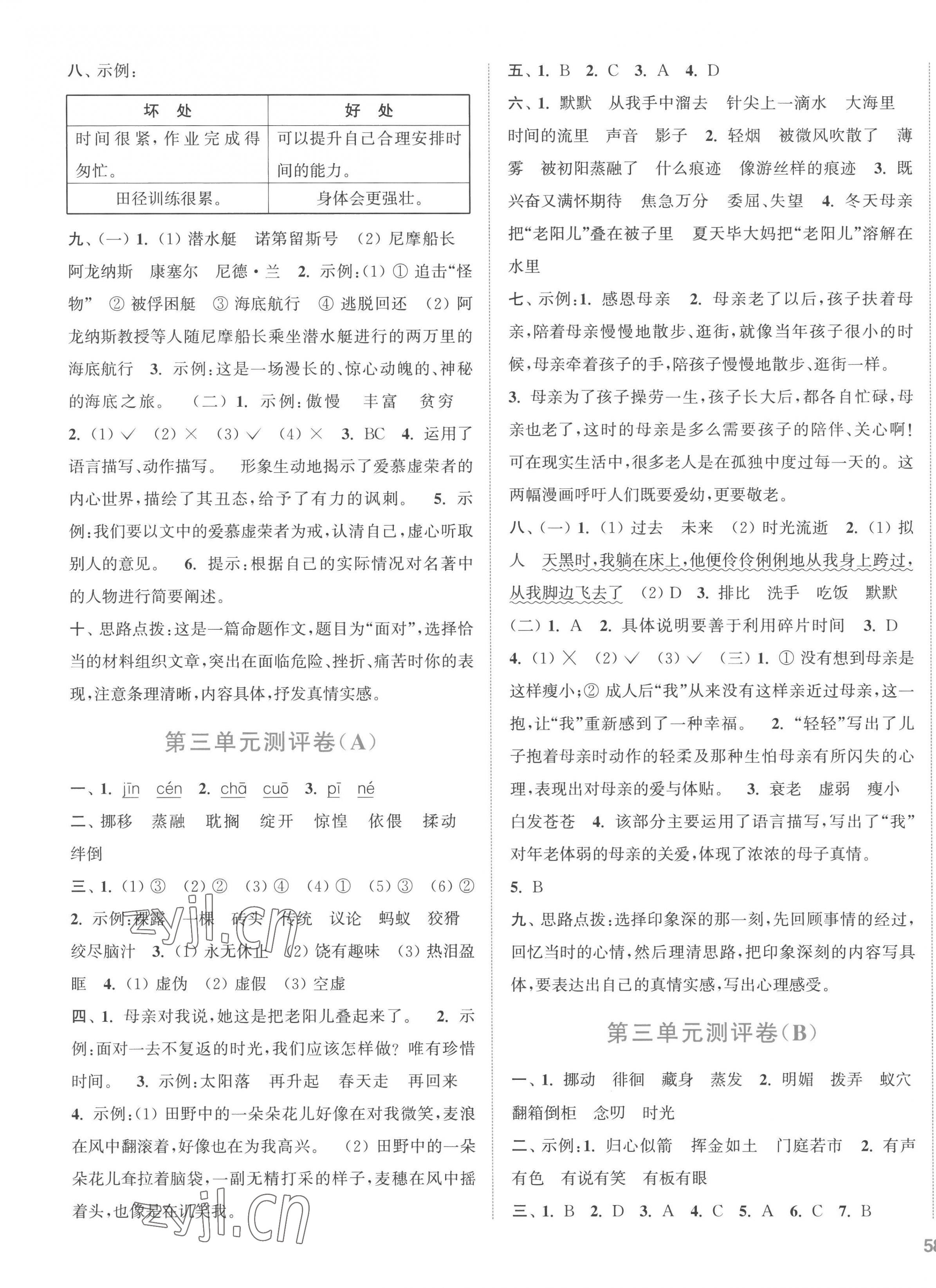 2023年通城學(xué)典全程測(cè)評(píng)卷六年級(jí)語(yǔ)文下冊(cè)人教版江蘇專版 第3頁(yè)