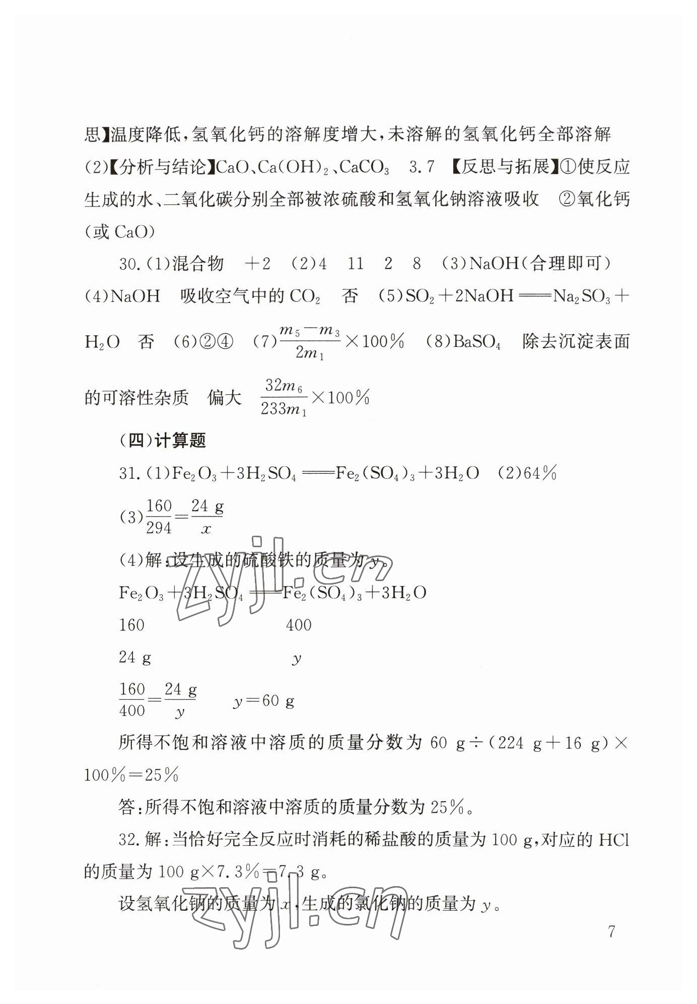 2023年剑指中考化学郴州专版 第7页