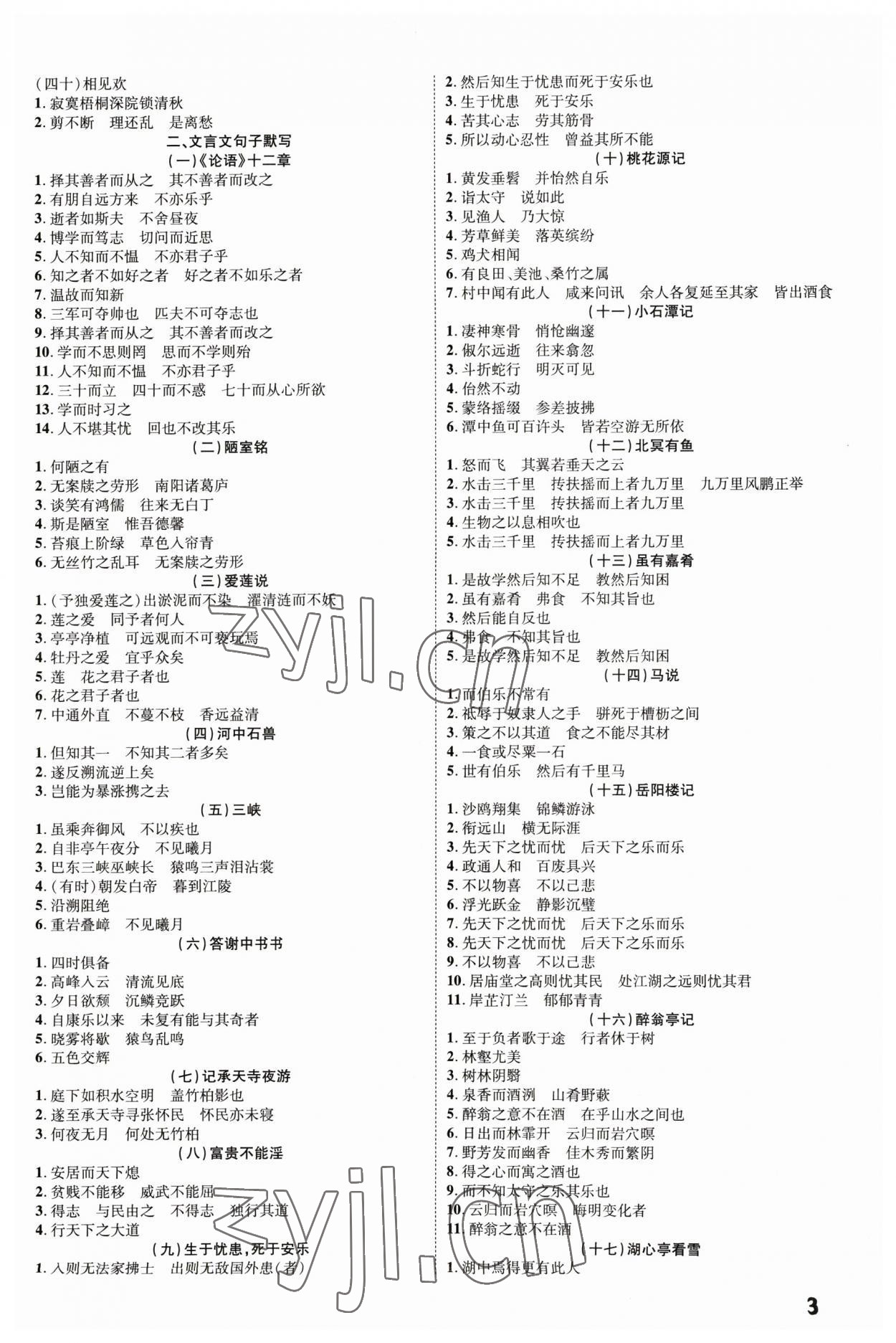 2023年一步名校中考總復(fù)習(xí)語(yǔ)文河北專版 第3頁(yè)