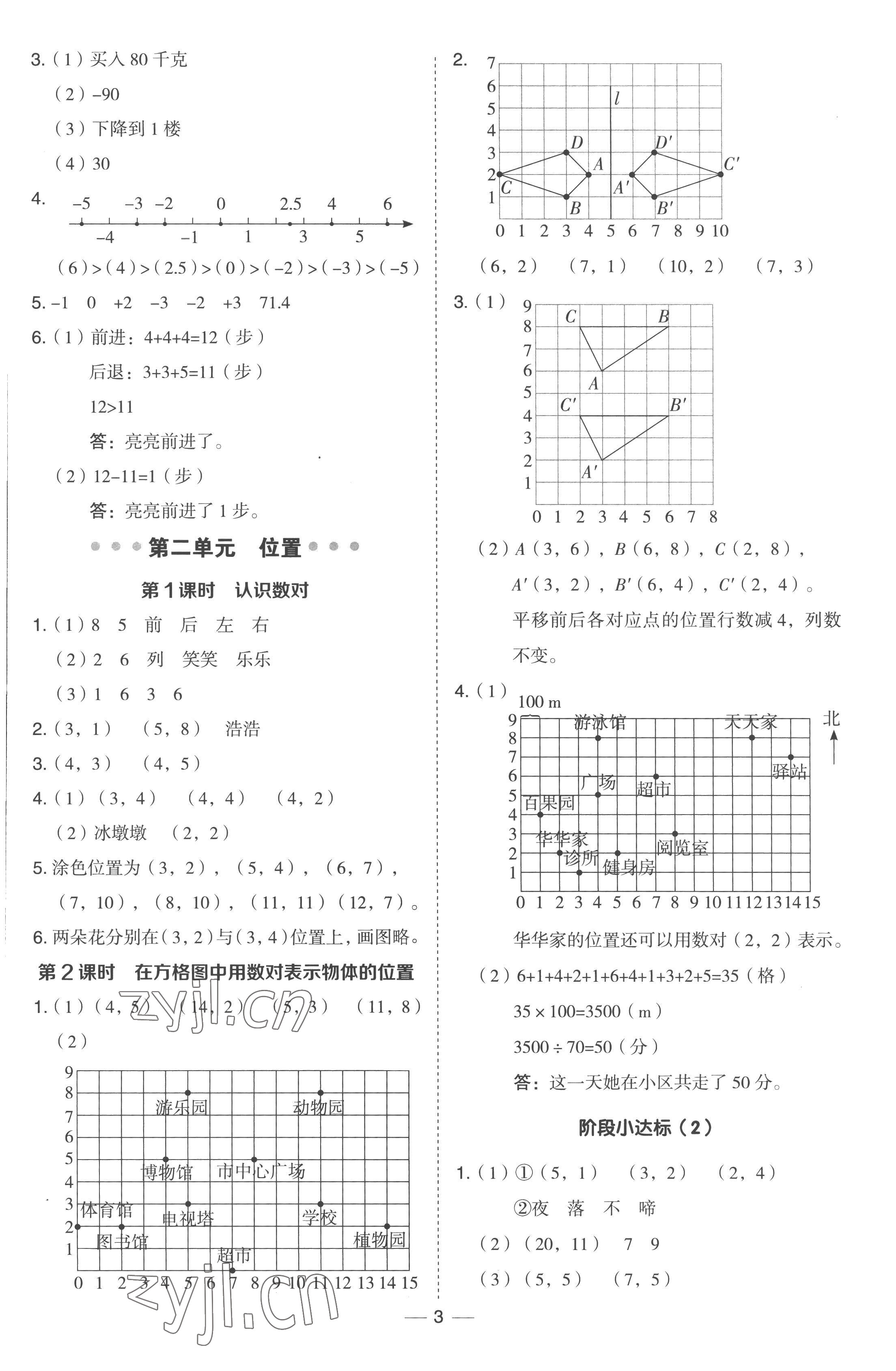 2023年綜合應(yīng)用創(chuàng)新題典中點六年級數(shù)學(xué)下冊冀教版 參考答案第3頁