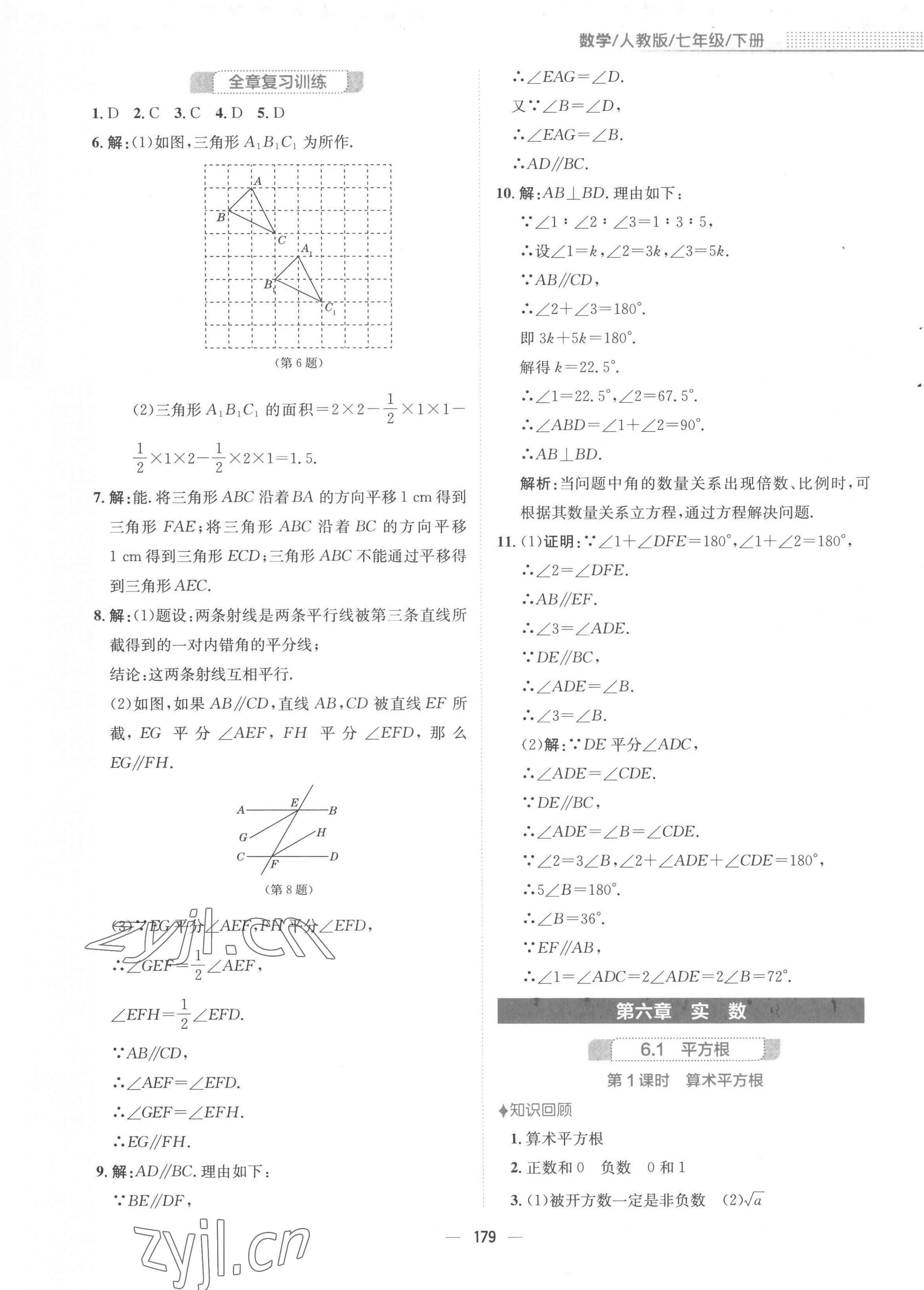 2023年新編基礎訓練七年級數(shù)學下冊人教版 第11頁