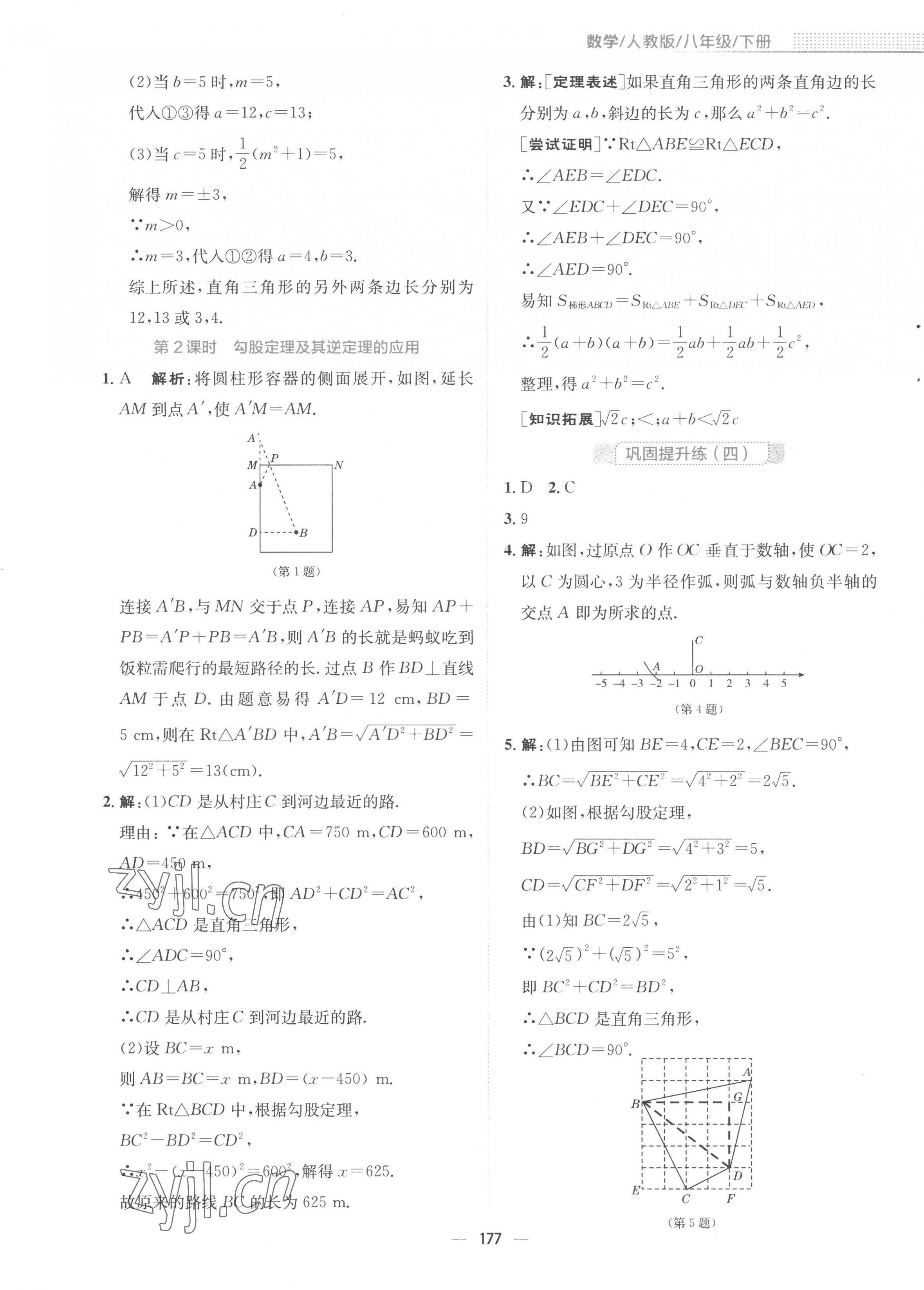 2023年新編基礎(chǔ)訓(xùn)練八年級數(shù)學(xué)下冊人教版 第13頁