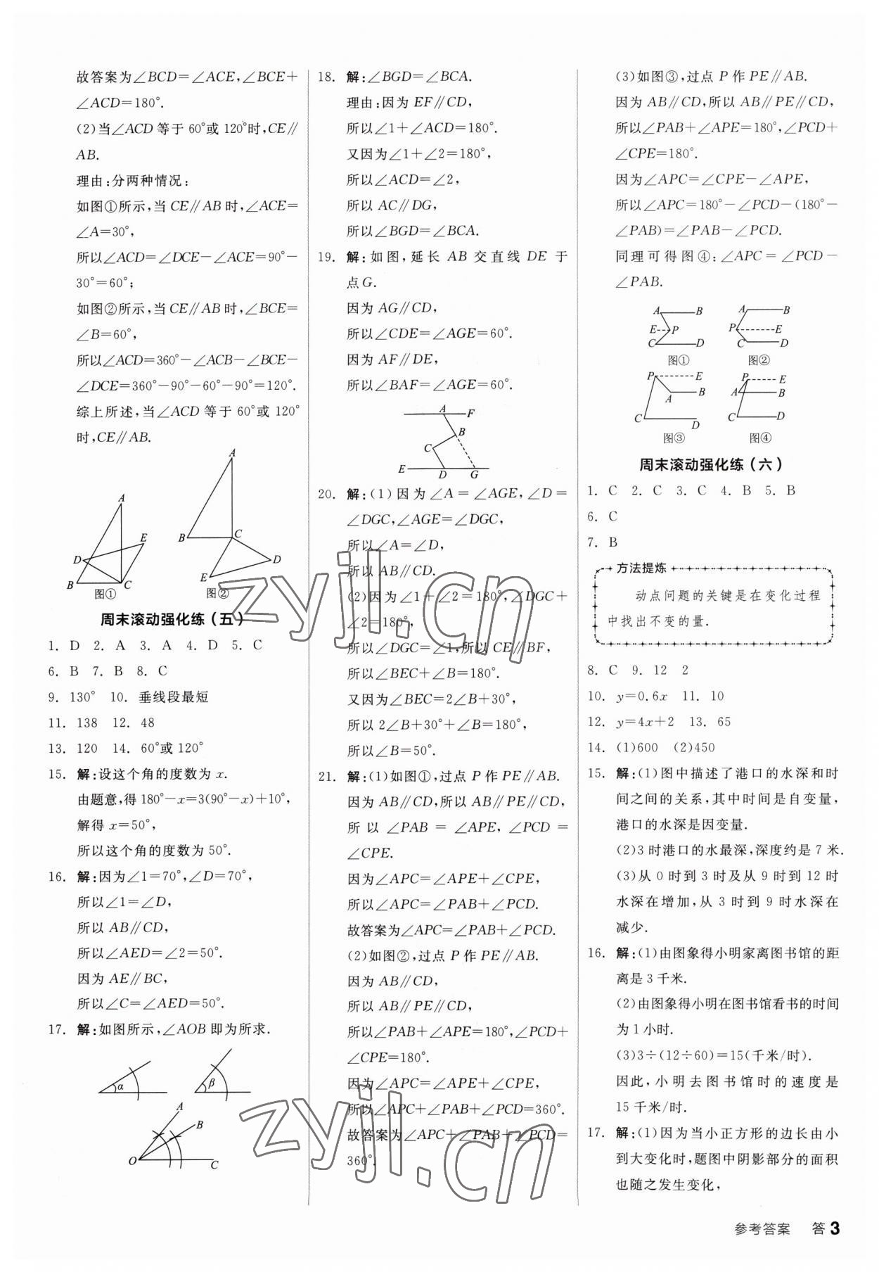 2023年全品小復(fù)習(xí)七年級數(shù)學(xué)下冊北師大版 第3頁