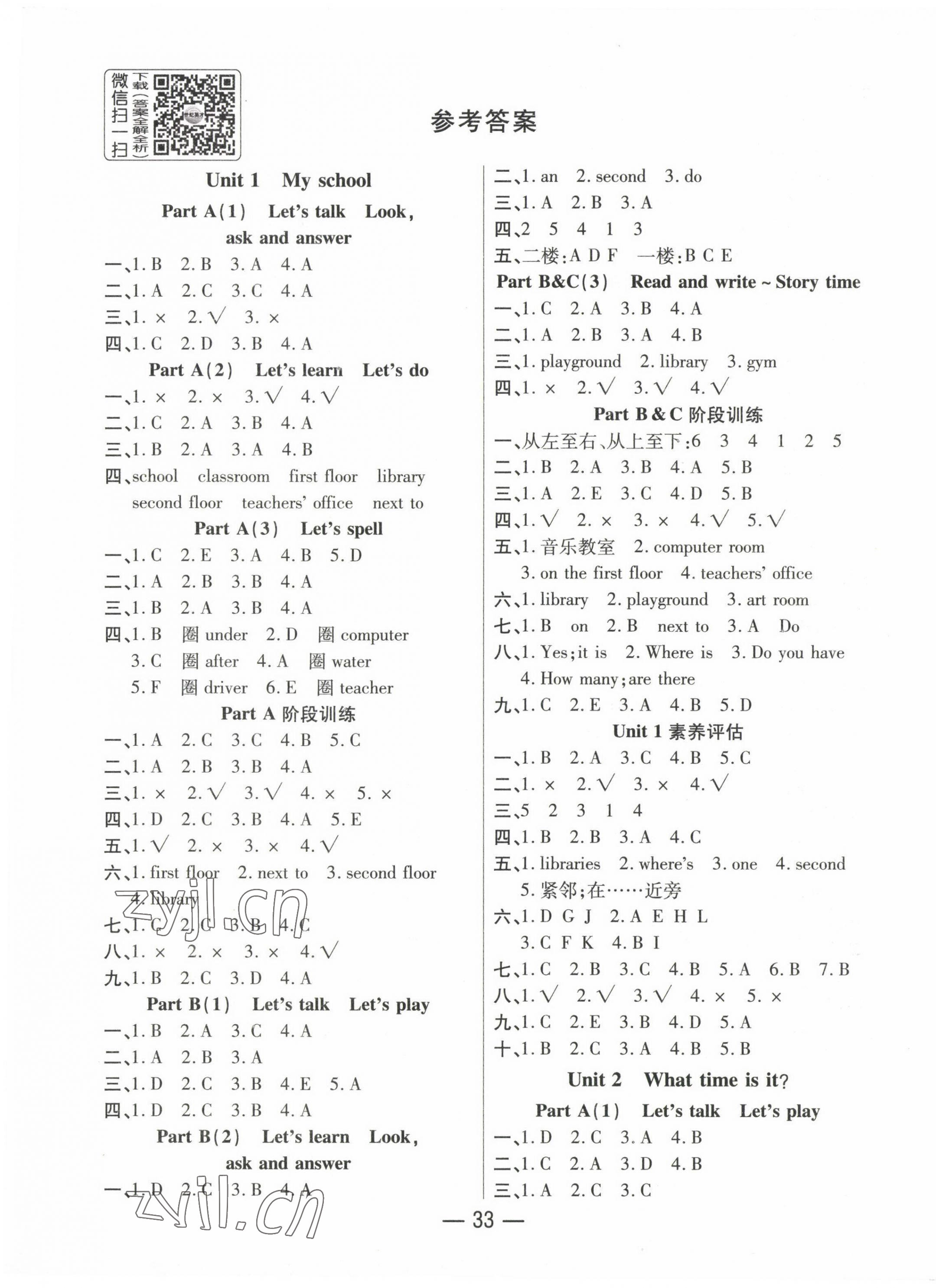 2023年尚學(xué)生香英才天天練四年級(jí)英語(yǔ)下冊(cè)人教PEP版 第1頁(yè)