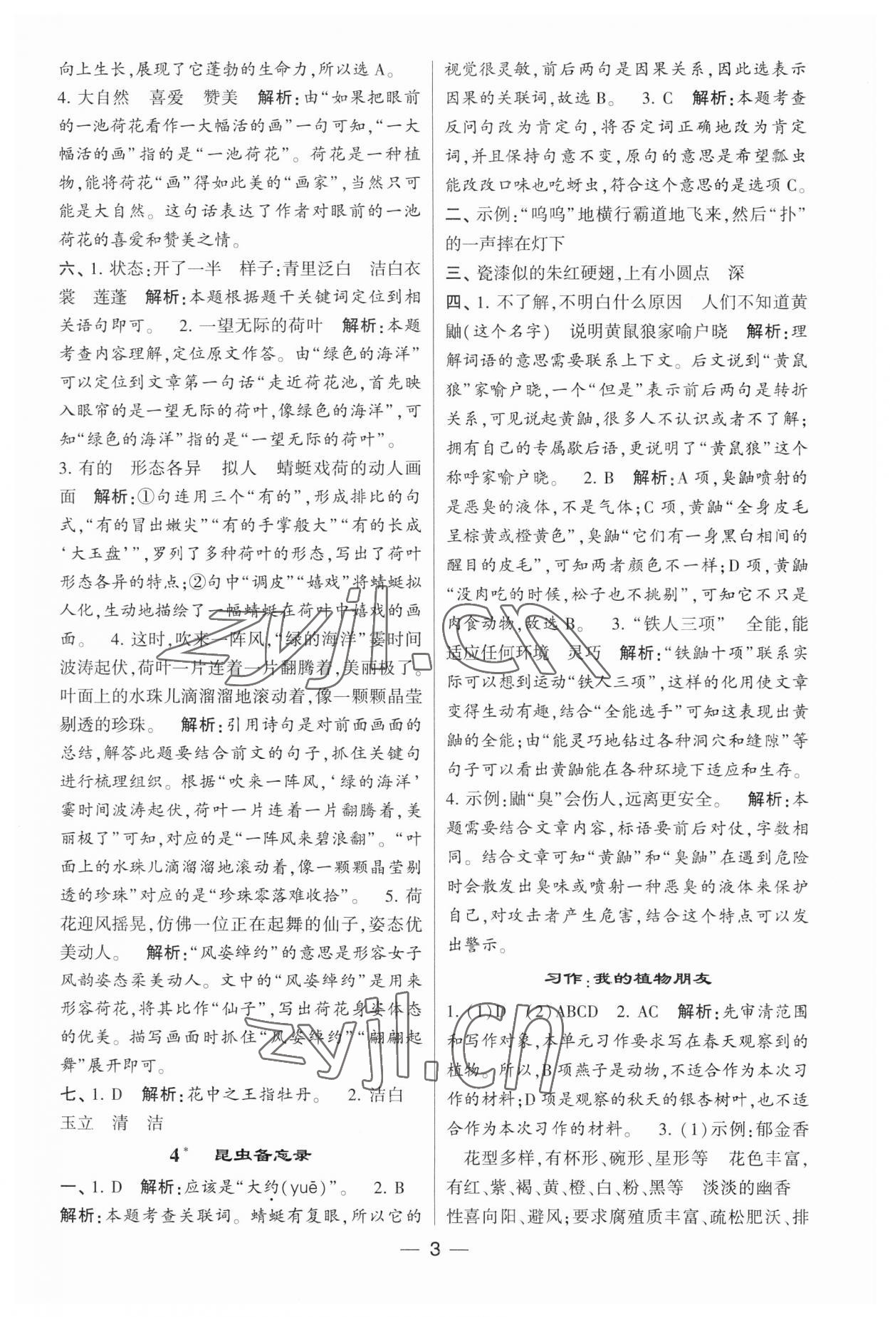 2023年經(jīng)綸學(xué)典提高班三年級語文下冊人教版 第3頁