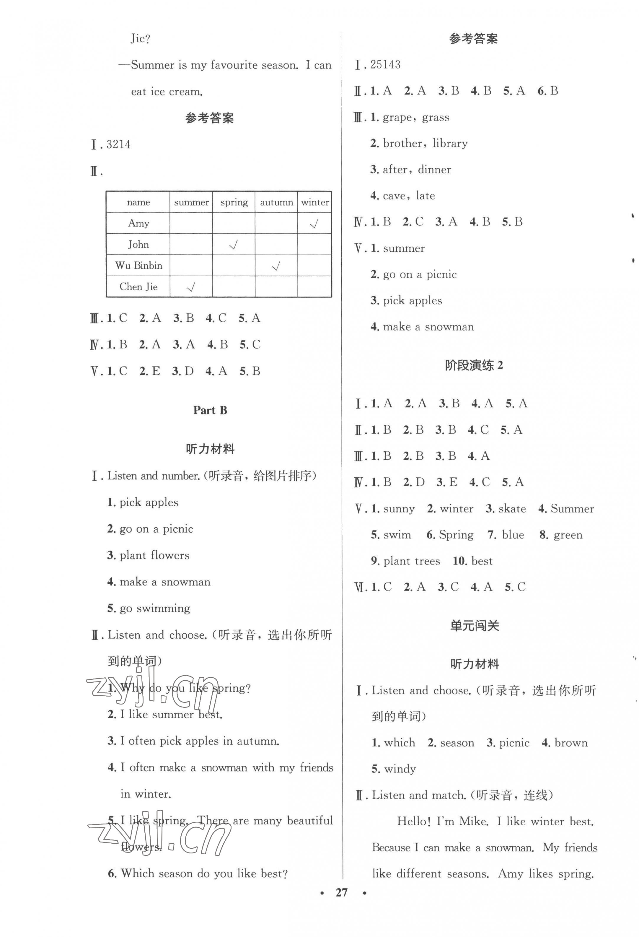 2023年同步测控优化设计五年级英语下册人教版广东专版 第3页