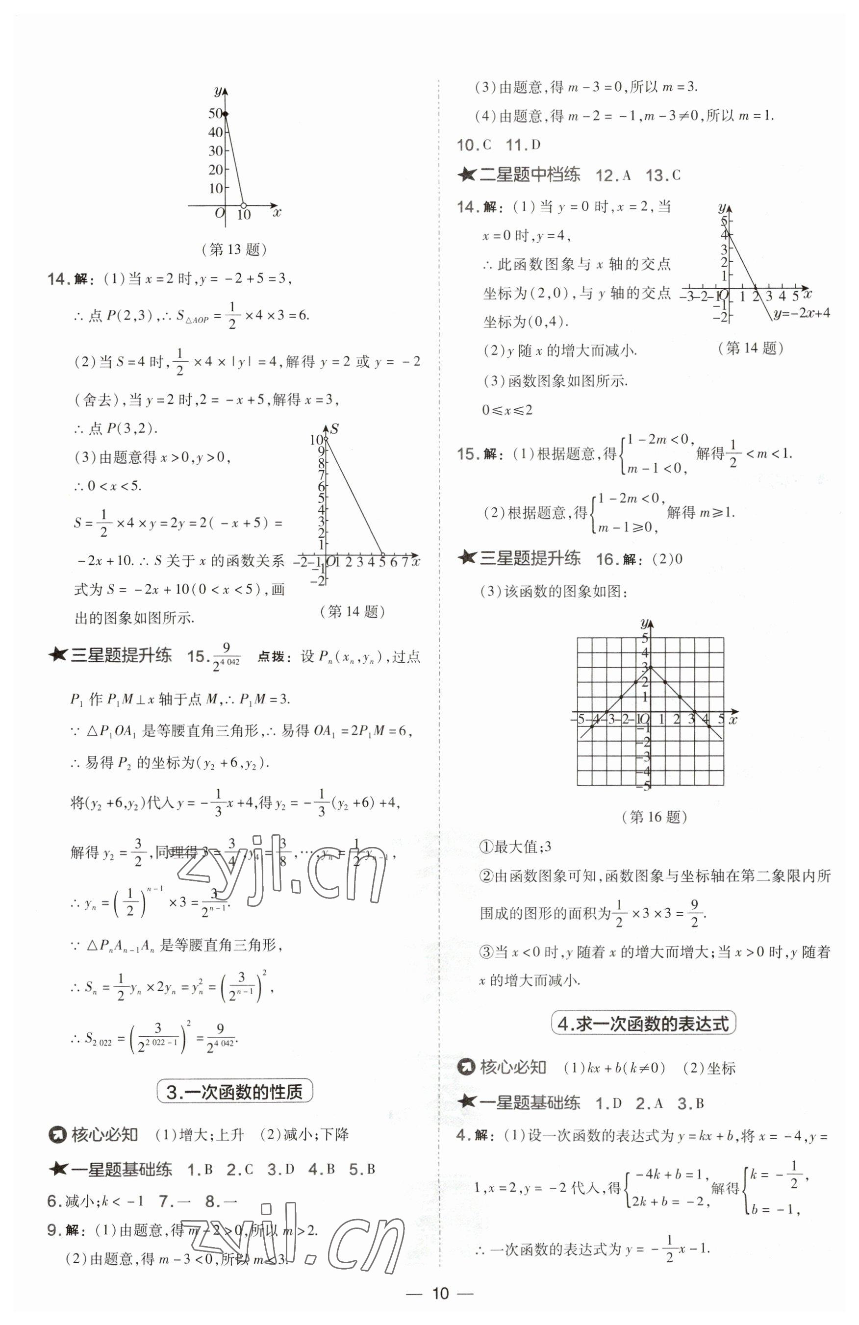 2023年點(diǎn)撥訓(xùn)練八年級數(shù)學(xué)下冊華師大版 第10頁