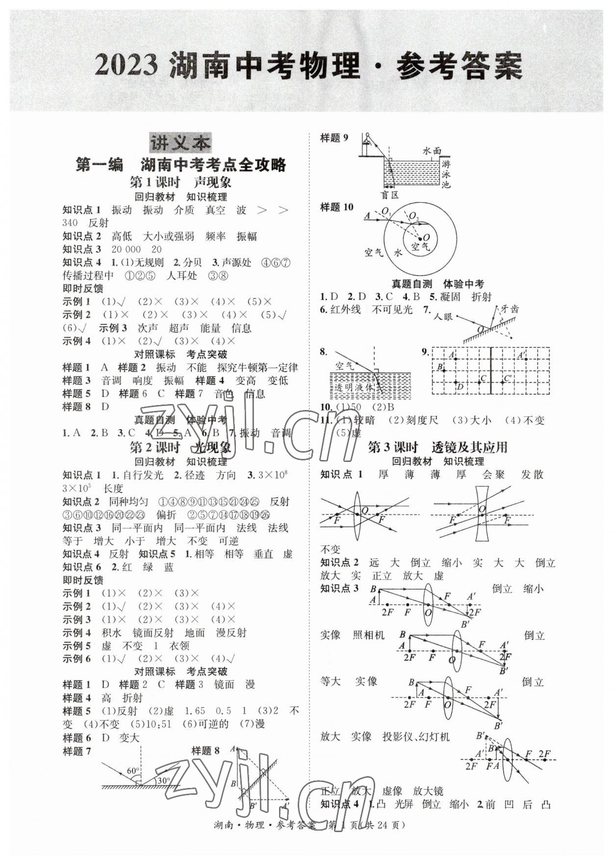 2023年解密中考物理湖南專版 第1頁