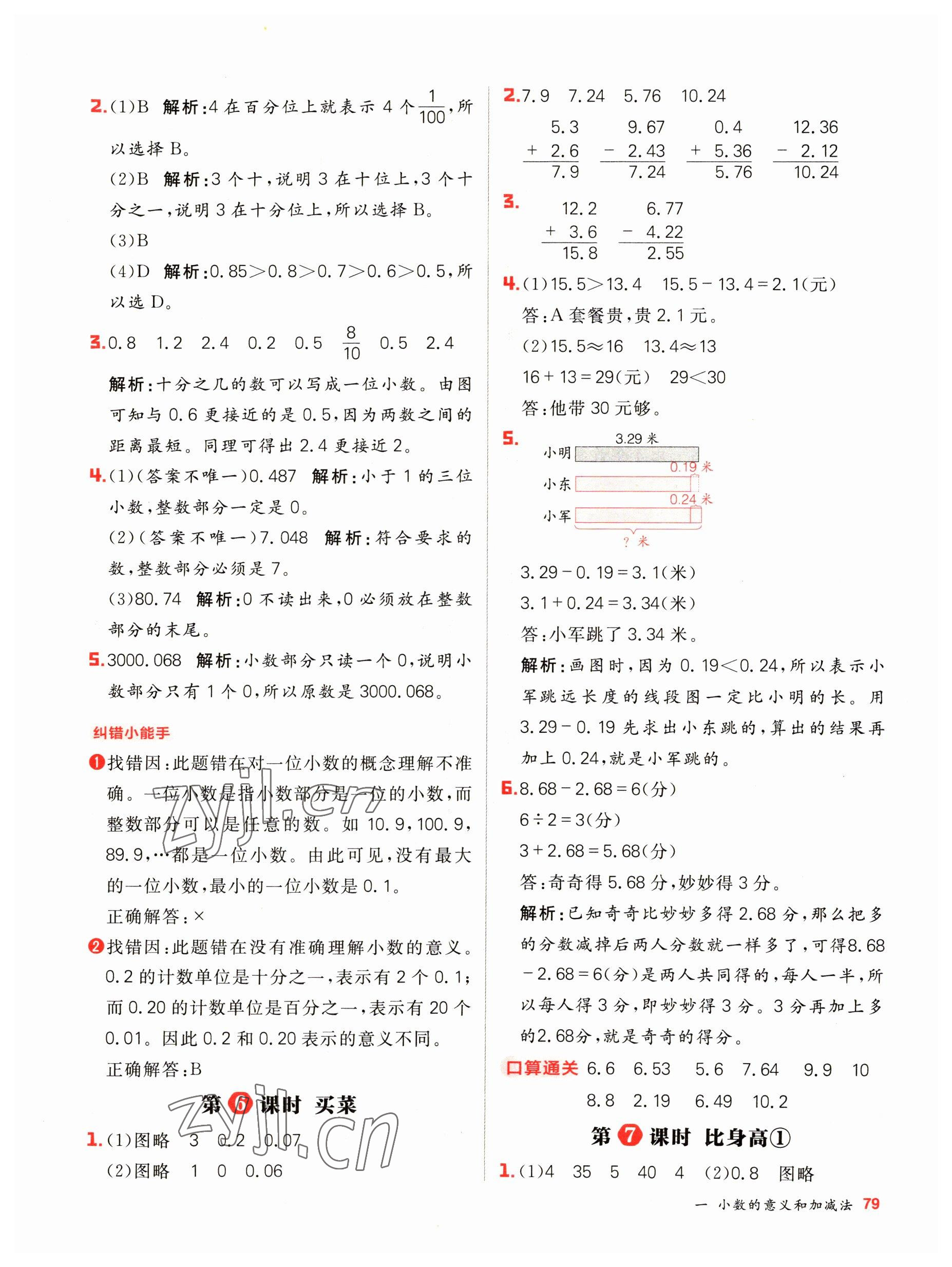 2023年陽光計劃小學(xué)同步四年級數(shù)學(xué)下冊北師大版 第3頁