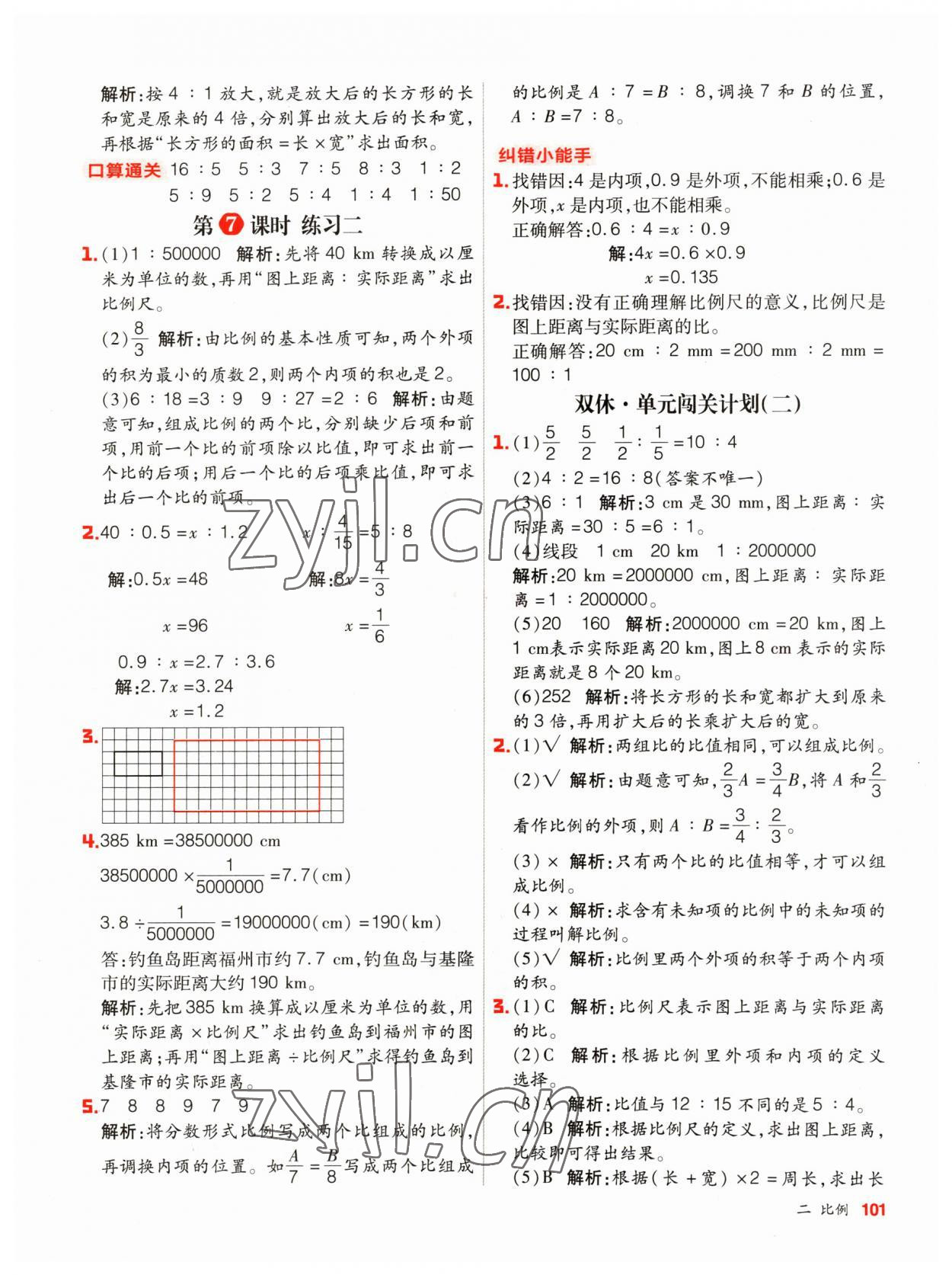 2023年陽(yáng)光計(jì)劃小學(xué)同步六年級(jí)數(shù)學(xué)下冊(cè)北師大版 第9頁(yè)