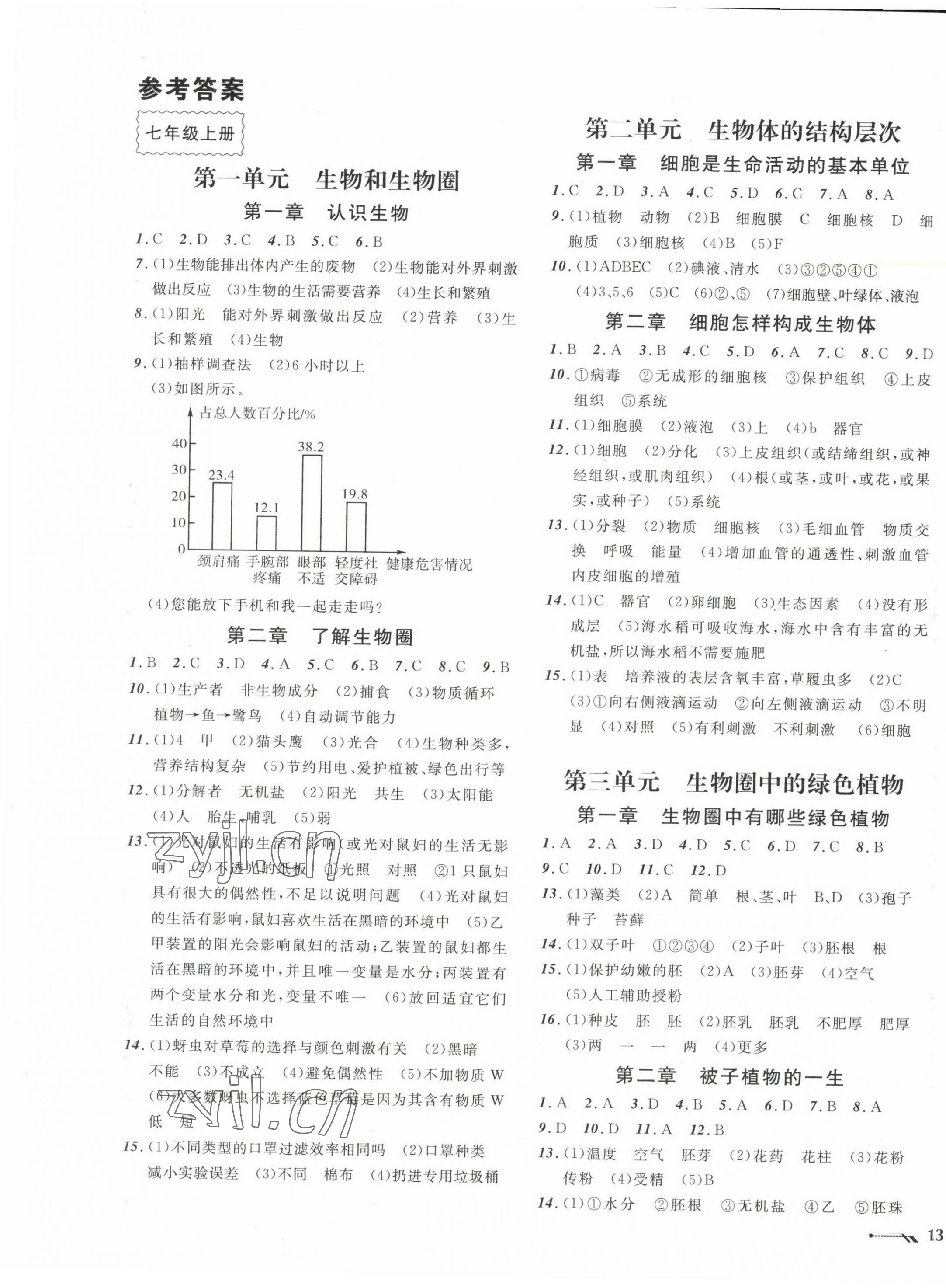 2023年中考全程复习训练生物大连专版 第1页