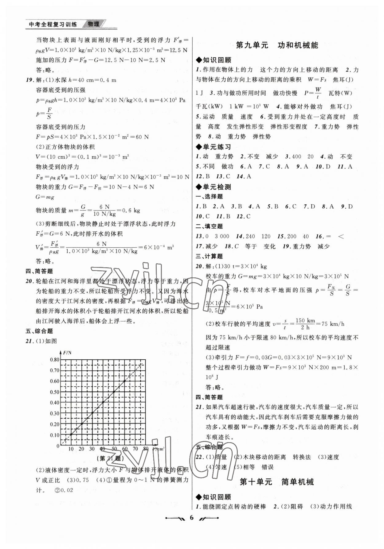 2023年中考全程復(fù)習(xí)訓(xùn)練物理大連專版 第6頁