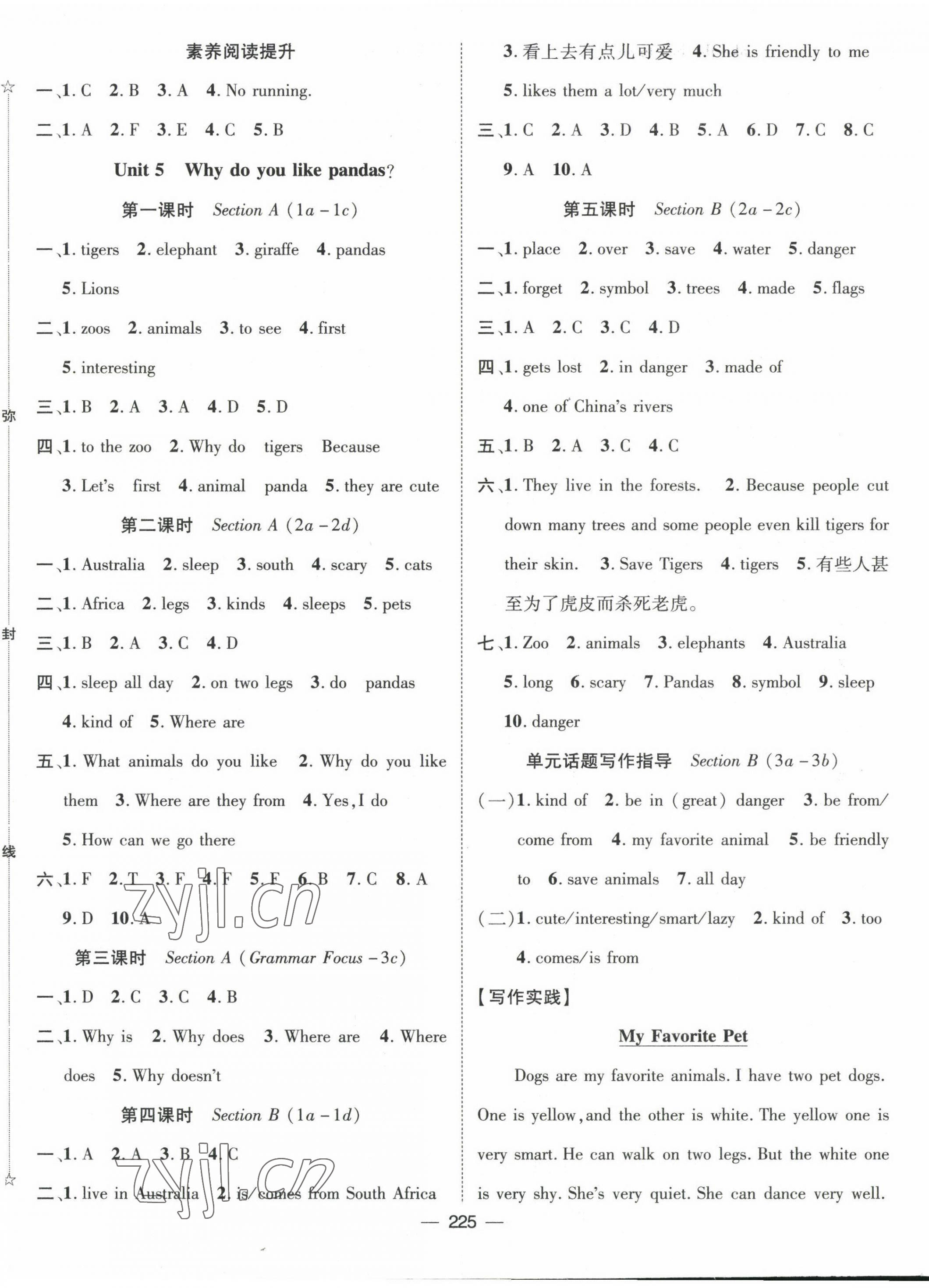 2023年精英新課堂七年級(jí)英語(yǔ)下冊(cè)人教版 第5頁(yè)