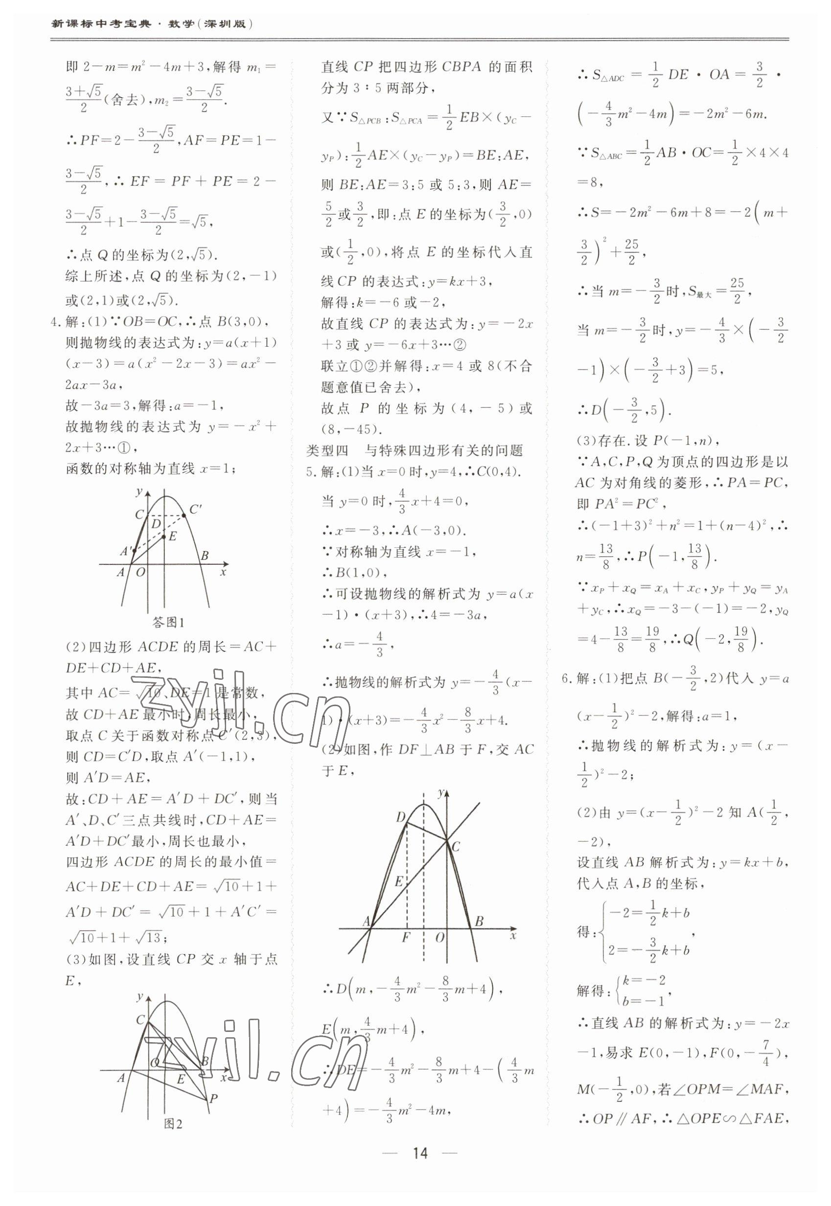 2023年新課標(biāo)中考寶典數(shù)學(xué)深圳專版 第14頁