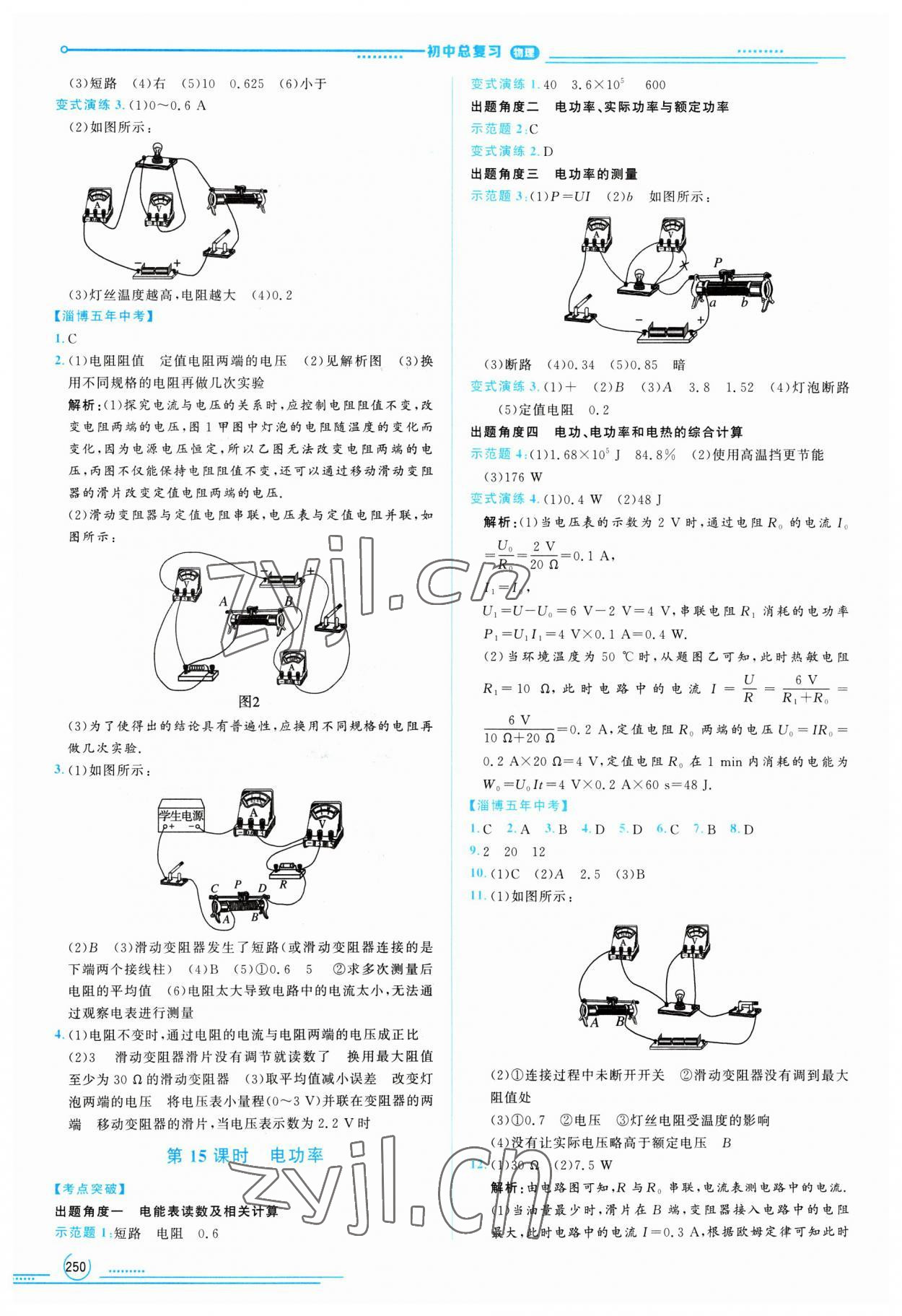 2023年初中總復(fù)習(xí)山東文藝出版社物理中考淄博專版 第6頁