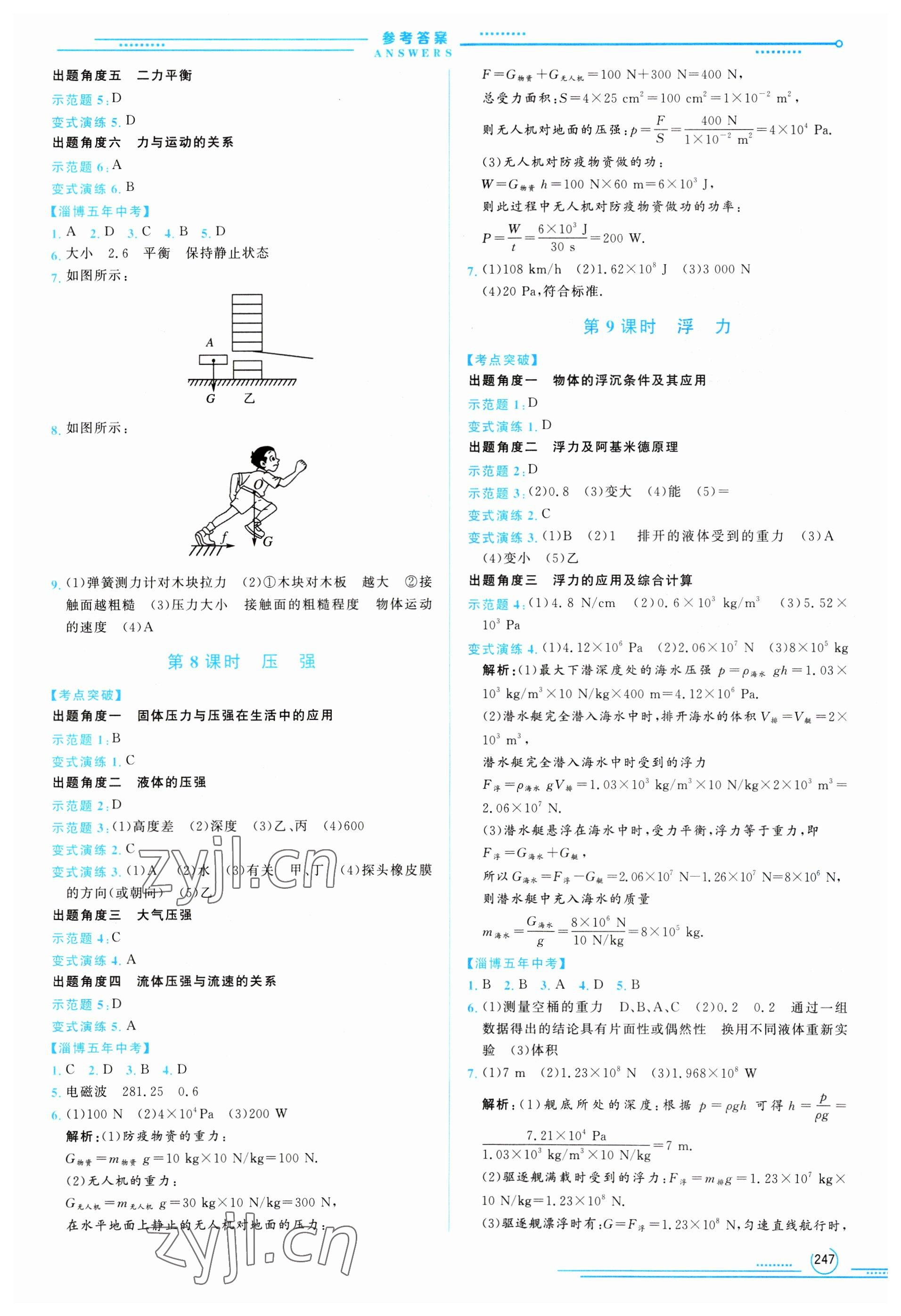 2023年初中總復(fù)習(xí)山東文藝出版社物理中考淄博專(zhuān)版 第3頁(yè)