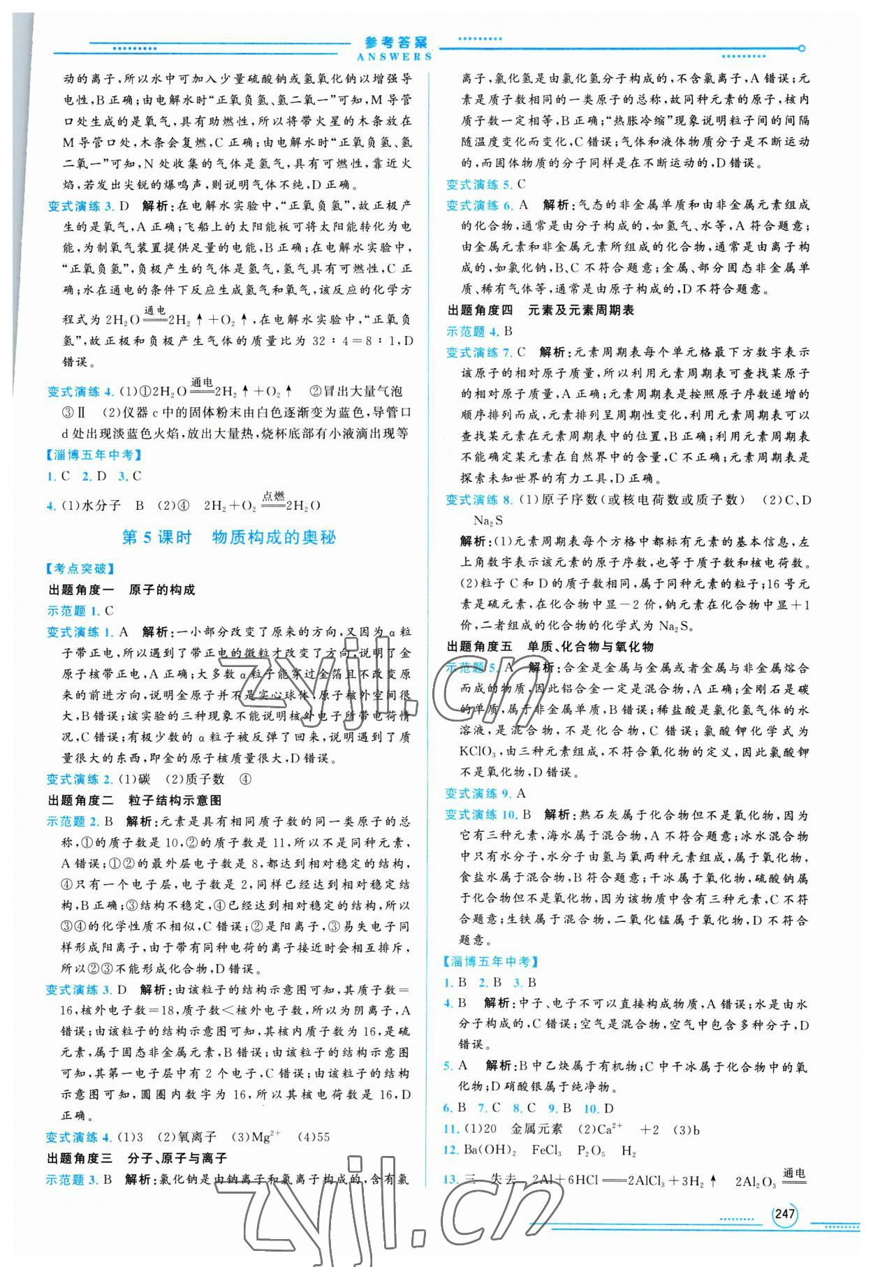 2023年初中總復(fù)習(xí)山東文藝出版社化學(xué)中考淄博專版 第3頁