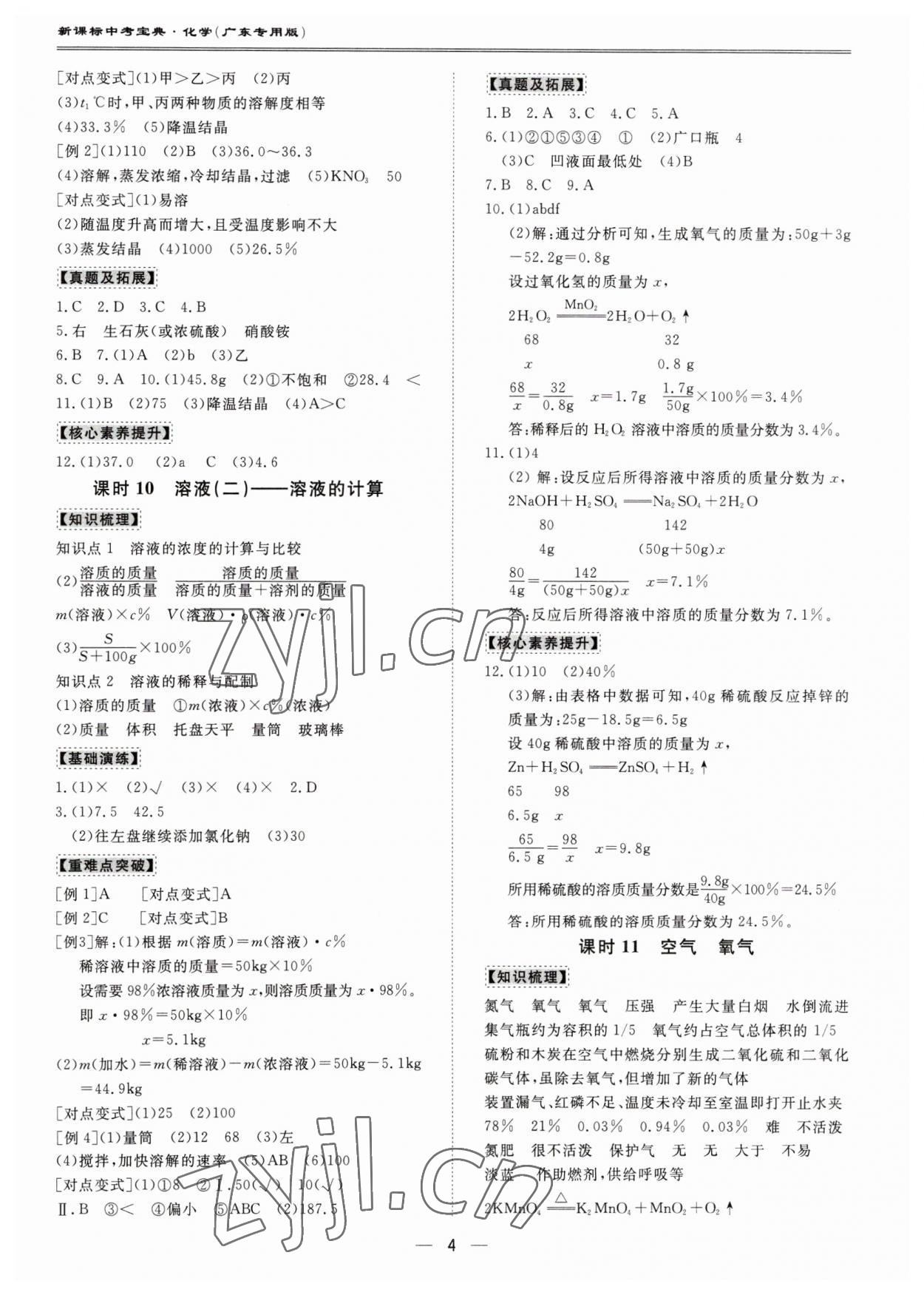 2023年新课标中考宝典化学广东专版 第4页