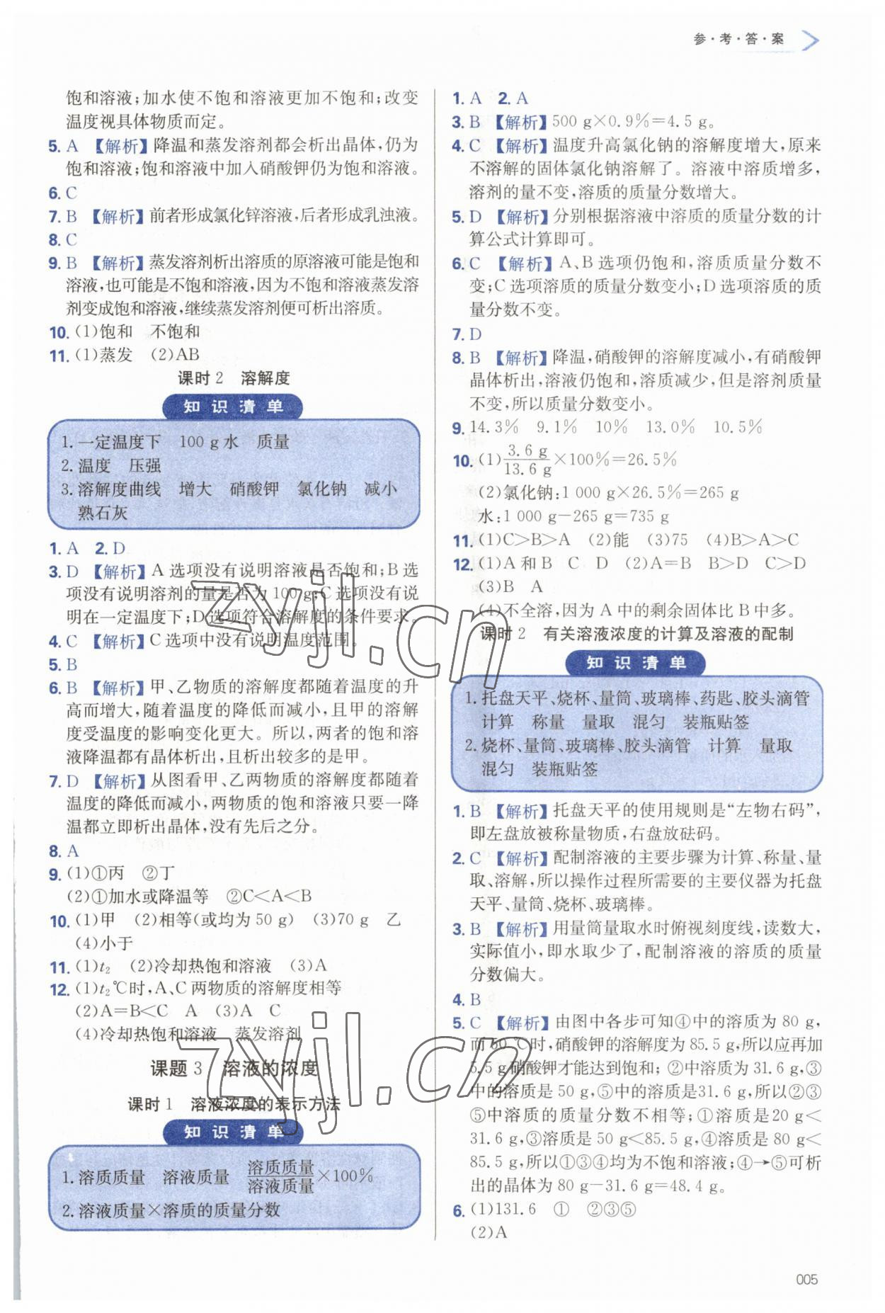 2023年學(xué)習(xí)質(zhì)量監(jiān)測(cè)九年級(jí)化學(xué)下冊(cè)人教版 第5頁(yè)