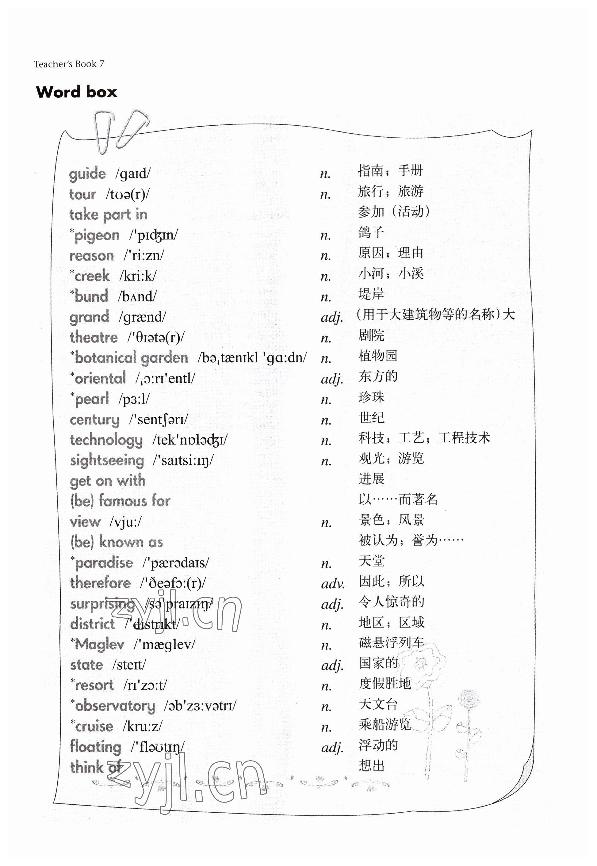 2023年練習部分七年級英語下冊滬教版54制 參考答案第11頁