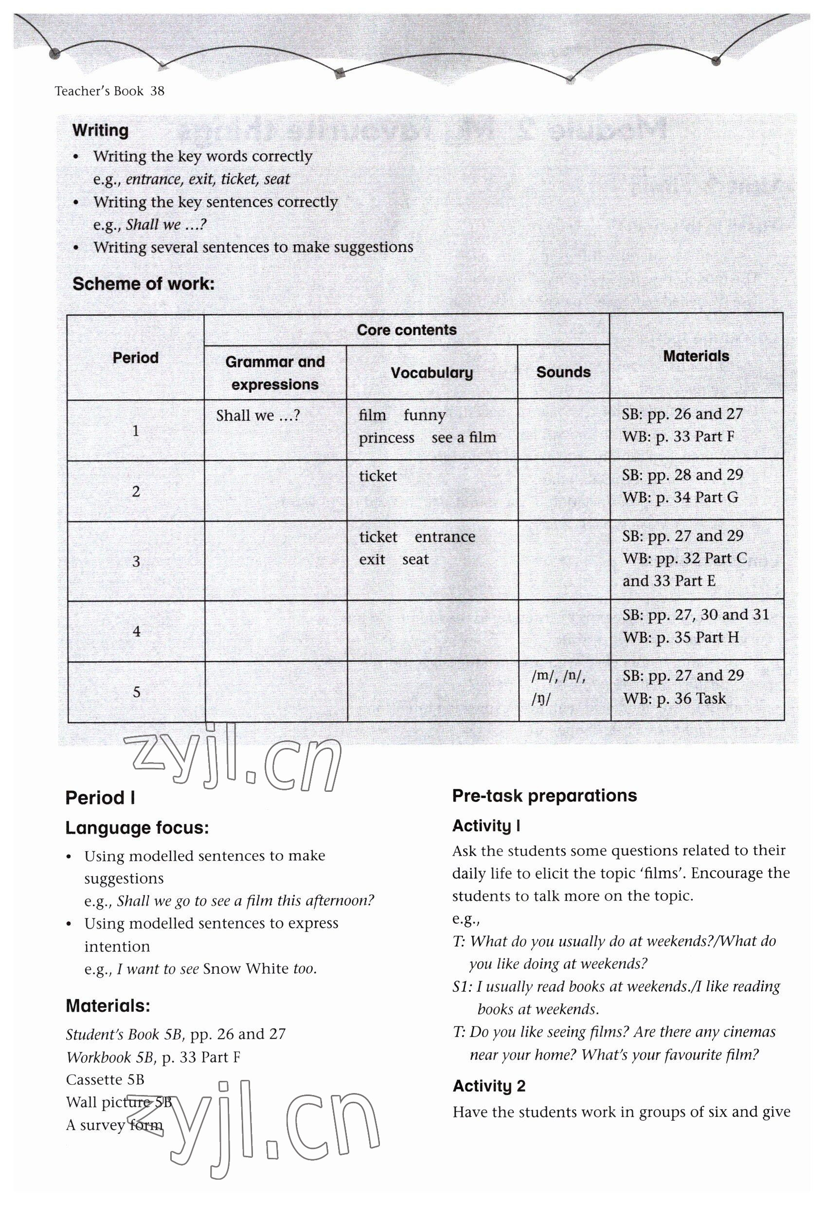 2023年練習(xí)部分五年級(jí)英語(yǔ)下冊(cè)滬教版54制 參考答案第38頁(yè)