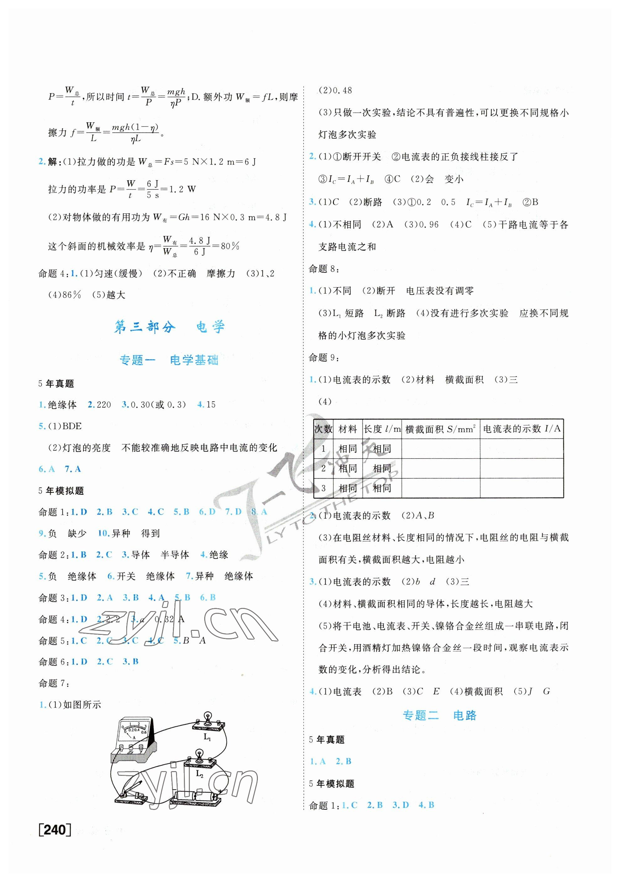 2023年一飛沖天中考專項(xiàng)精品試題分類物理 參考答案第16頁