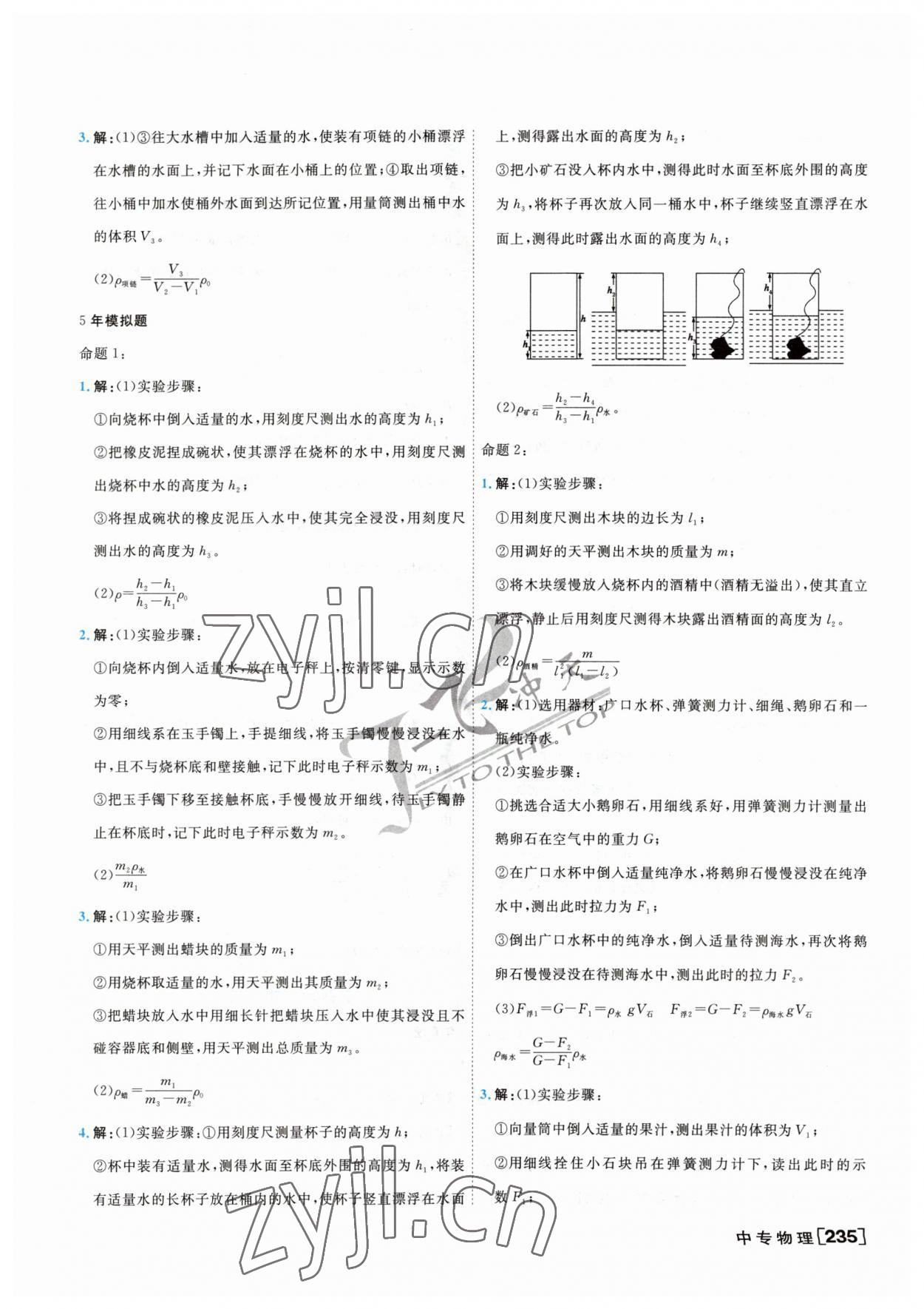 2023年一飛沖天中考專項(xiàng)精品試題分類物理 參考答案第11頁