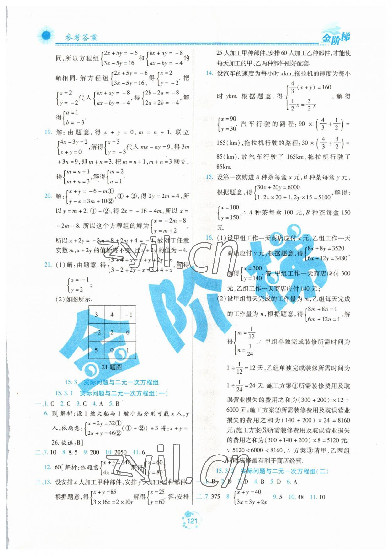 2023年金階梯課課練單元測(cè)七年級(jí)數(shù)學(xué)下冊(cè)人教版54制 第3頁(yè)