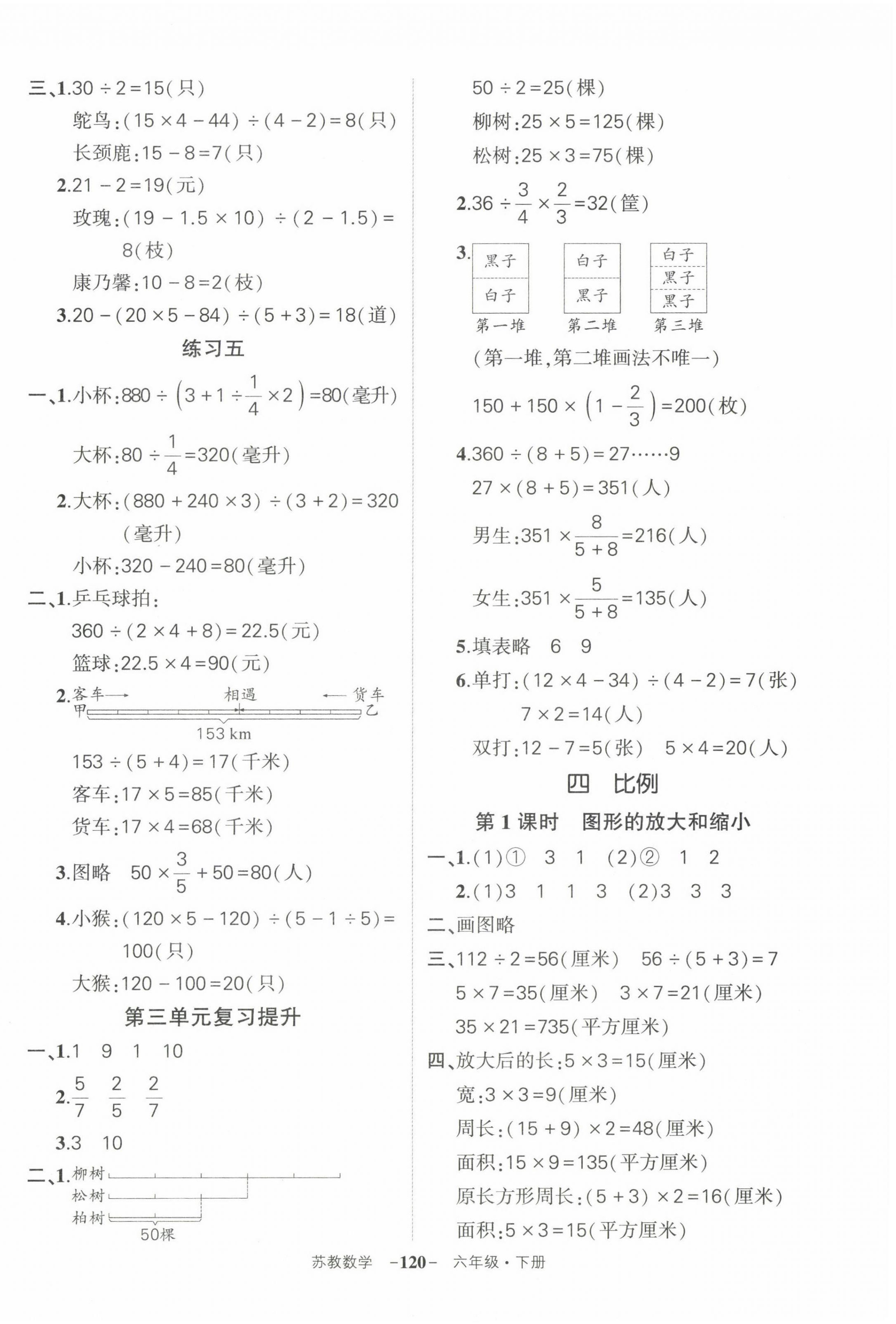 2023年狀元成才路創(chuàng)優(yōu)作業(yè)100分六年級數(shù)學下冊蘇教版 第6頁