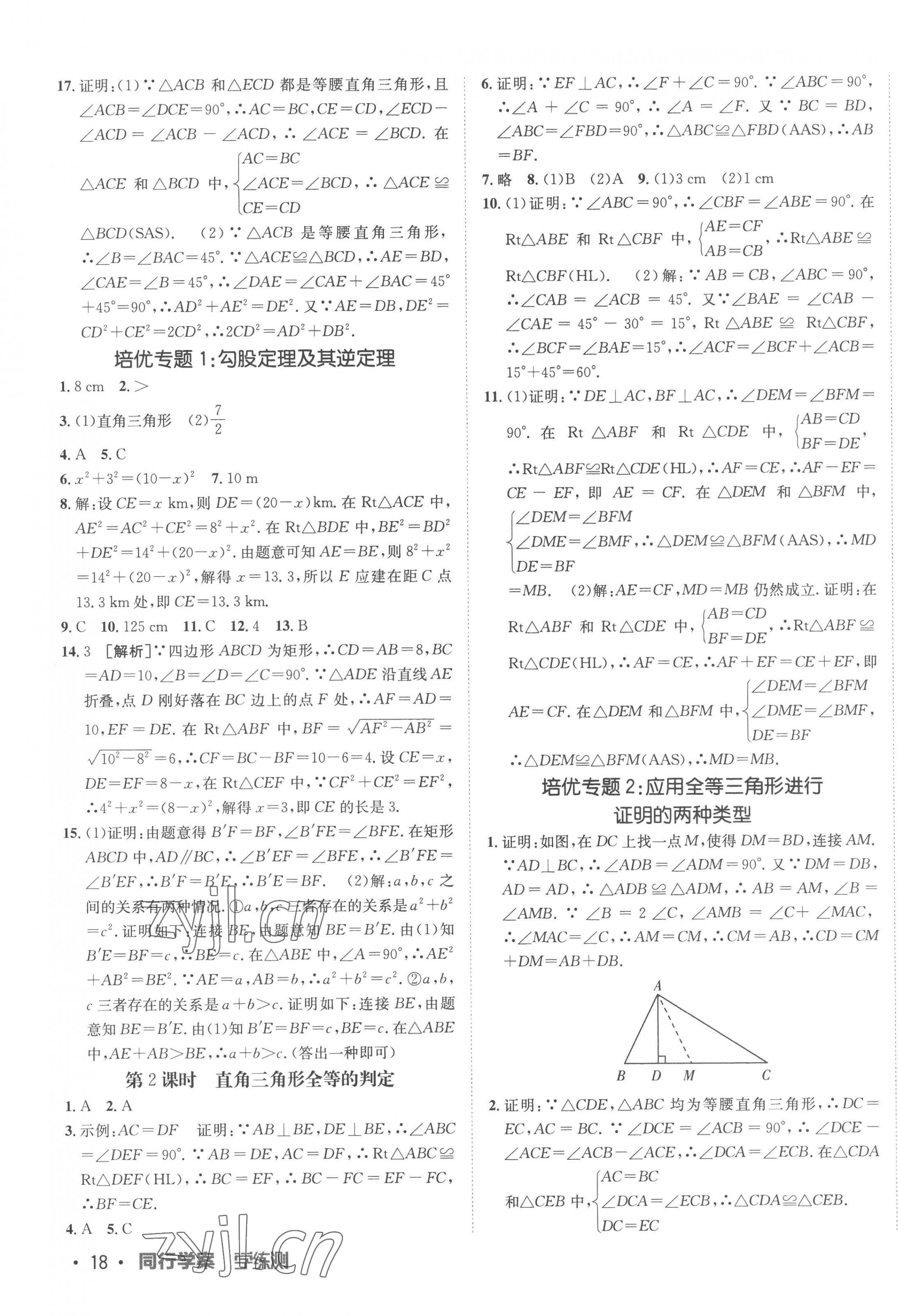 2023年同行学案学练测八年级数学下册北师大版 第3页