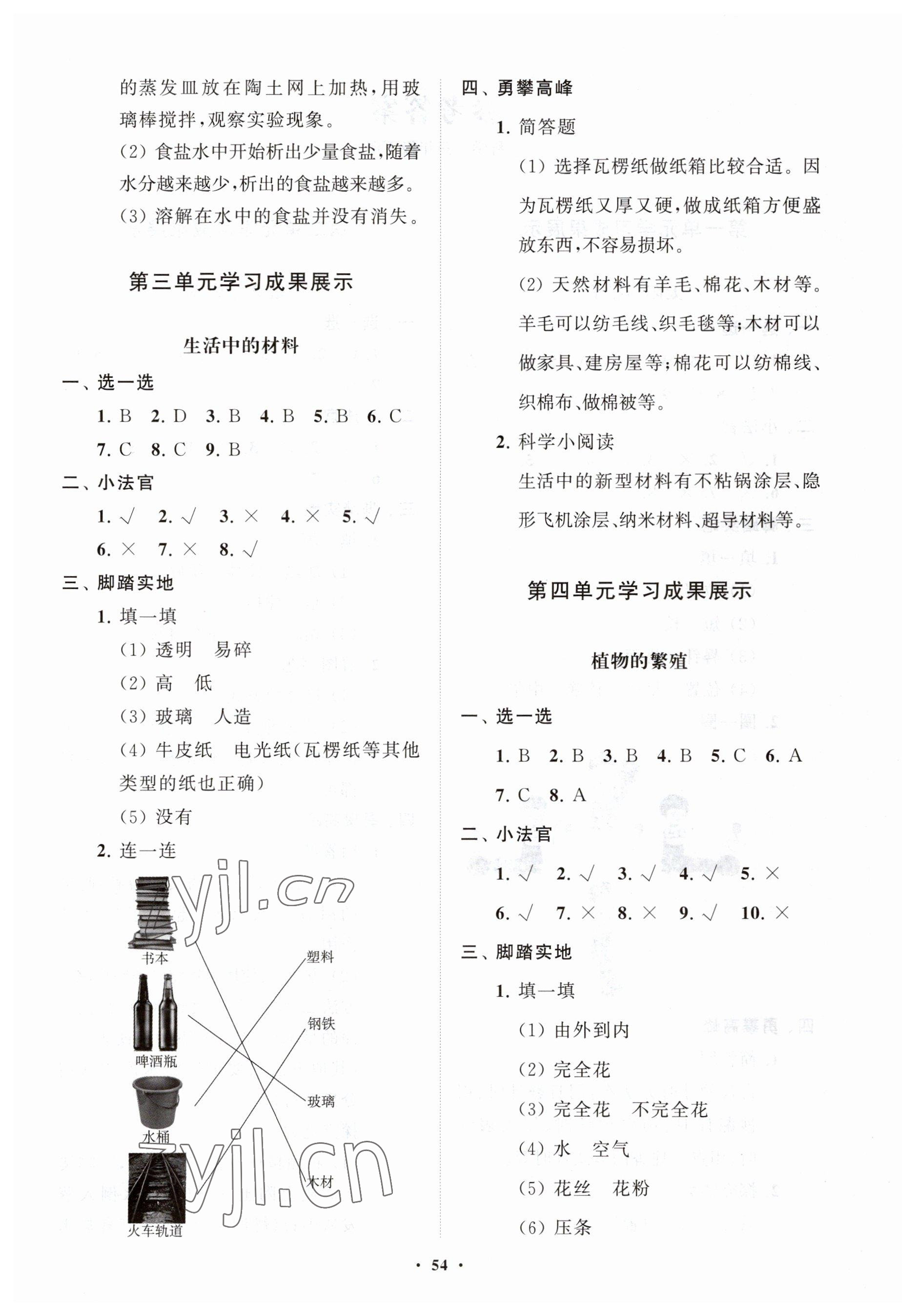 2023年同步練習冊分層指導三年級科學下冊青島版 第2頁