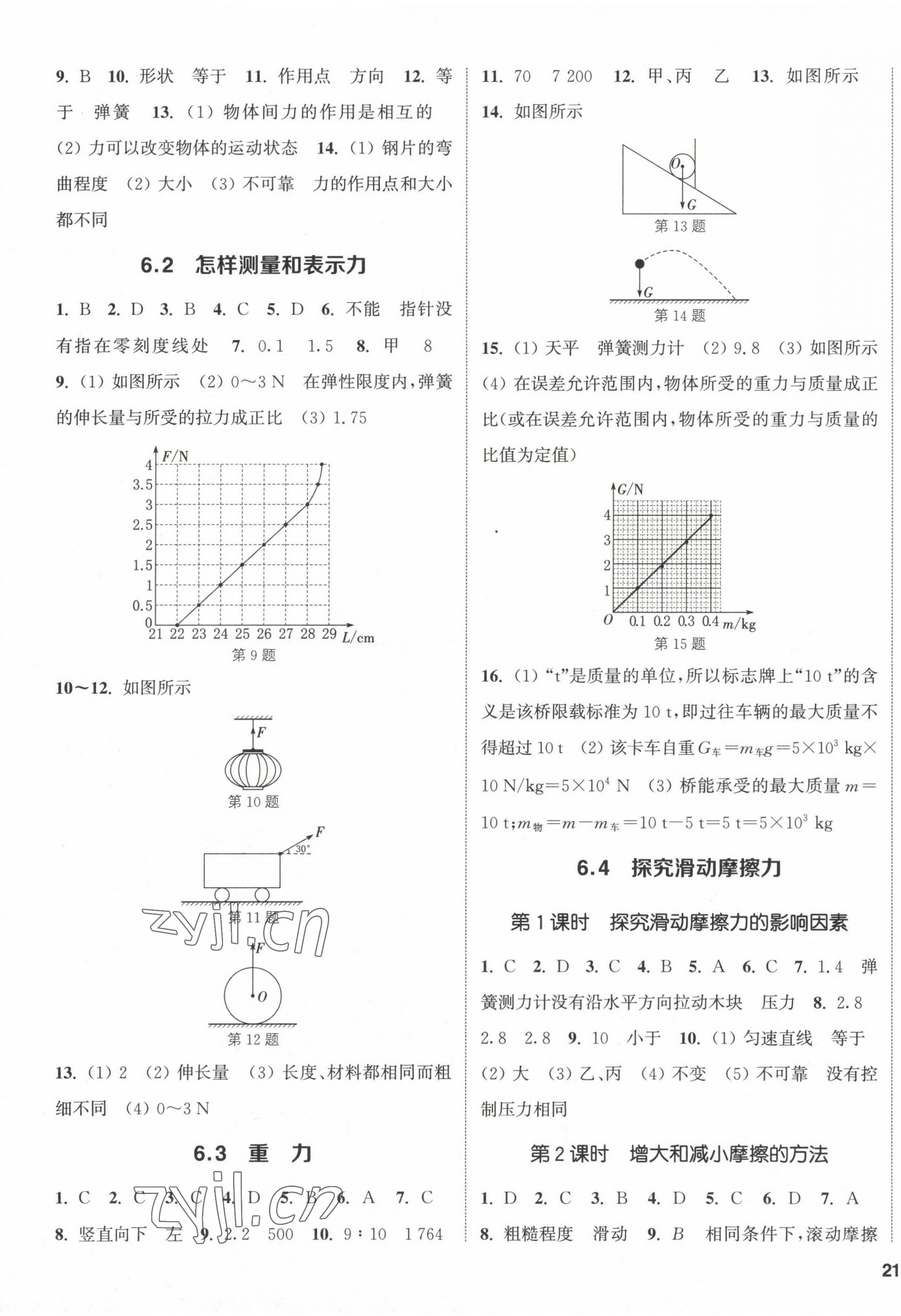 2023年通城學(xué)典課時作業(yè)本八年級物理下冊滬粵版 第5頁