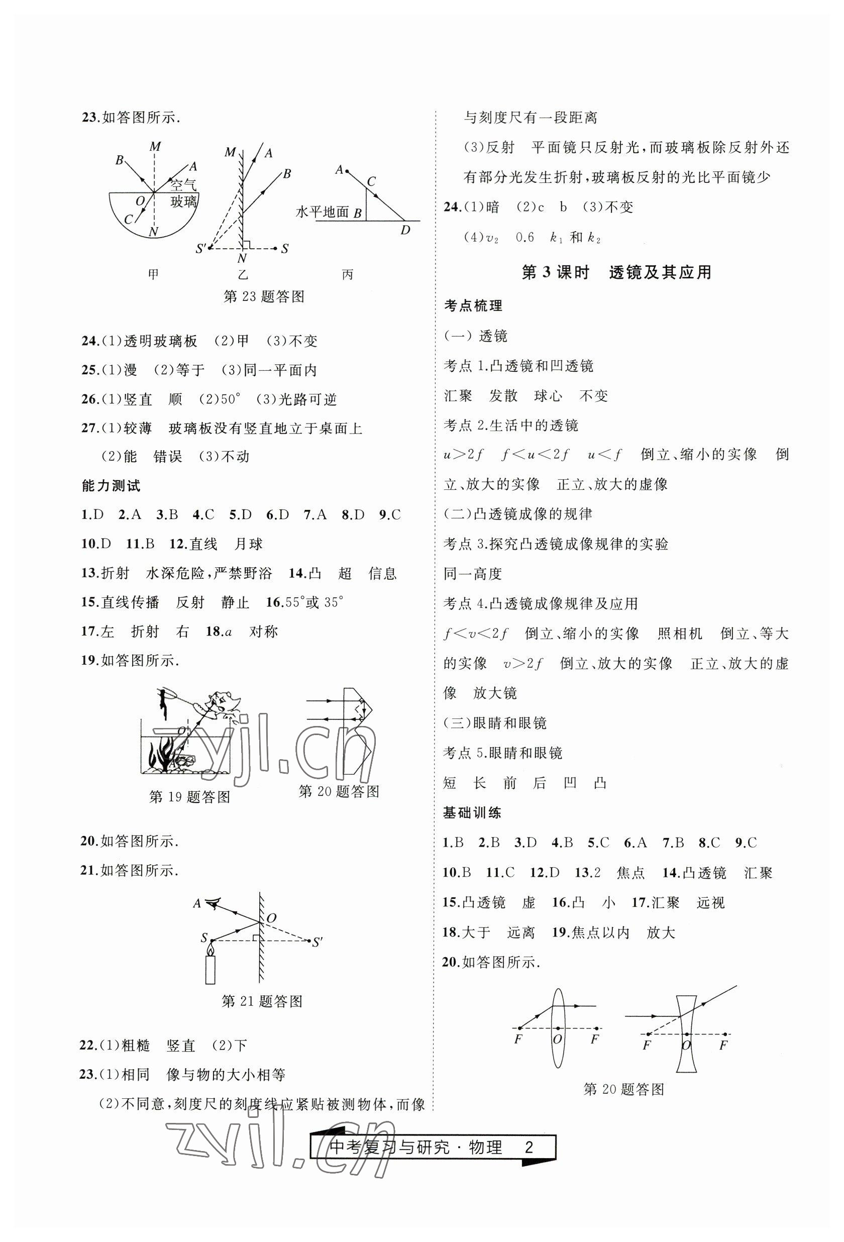 2023年競贏高效備考中考復(fù)習(xí)與研究物理 第2頁