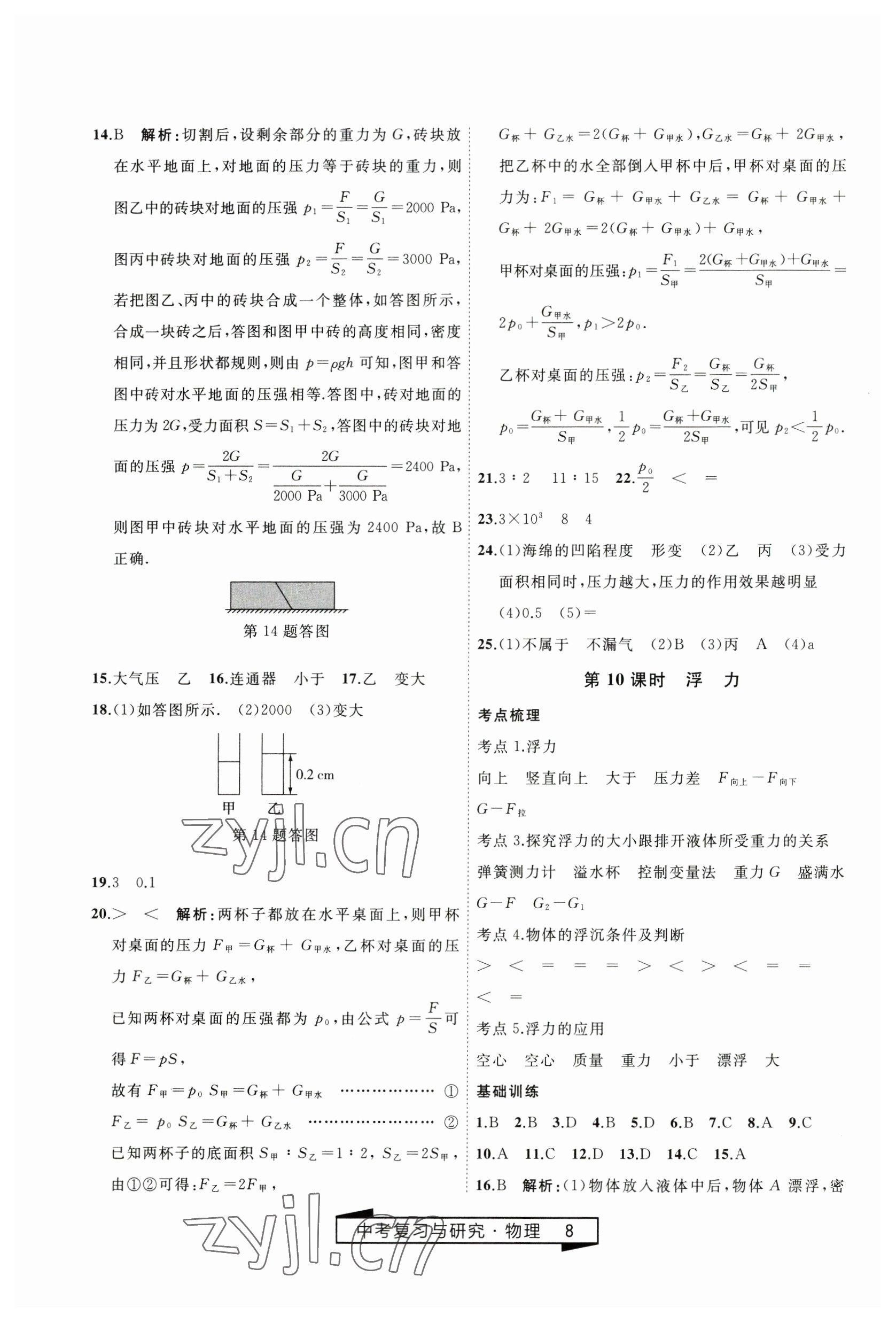 2023年競(jìng)贏高效備考中考復(fù)習(xí)與研究物理 第8頁(yè)