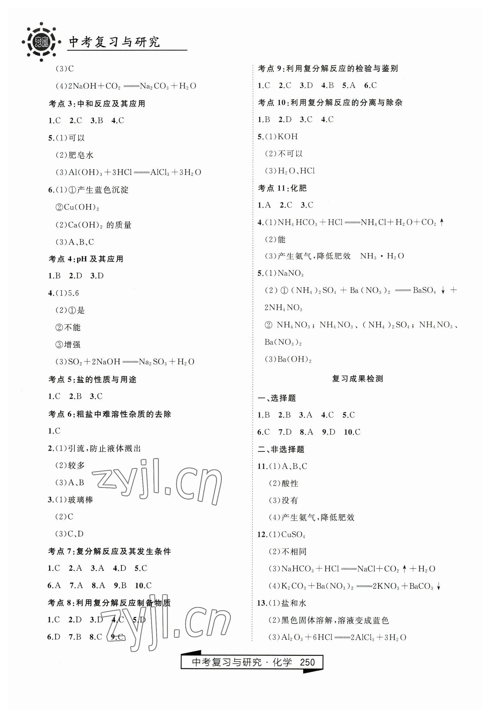 2023年競贏高效備考中考復(fù)習(xí)與研究化學(xué) 第4頁