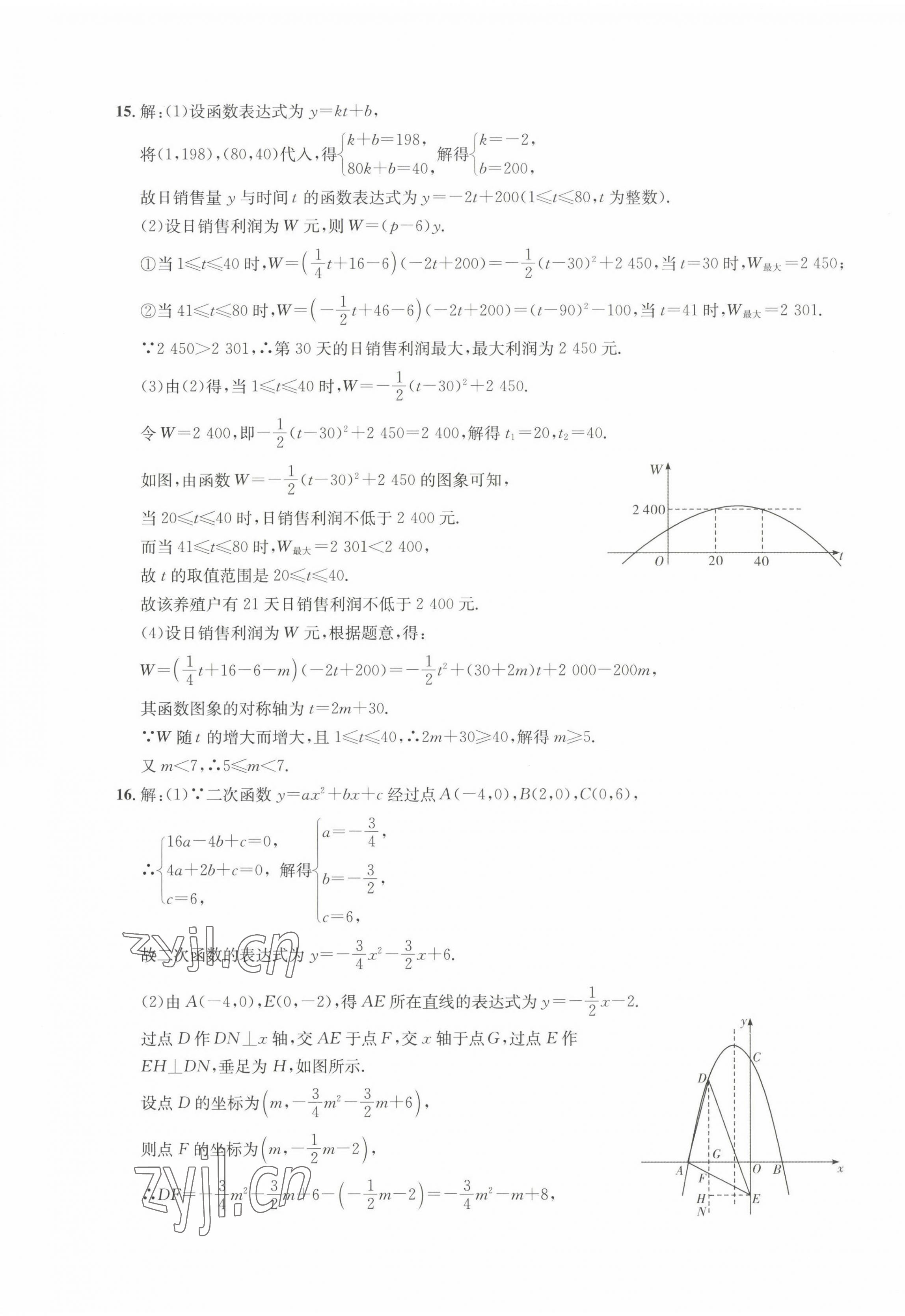 2023年劍指中考初中學業(yè)水平考試復習檢測卷數(shù)學懷化專版 第5頁