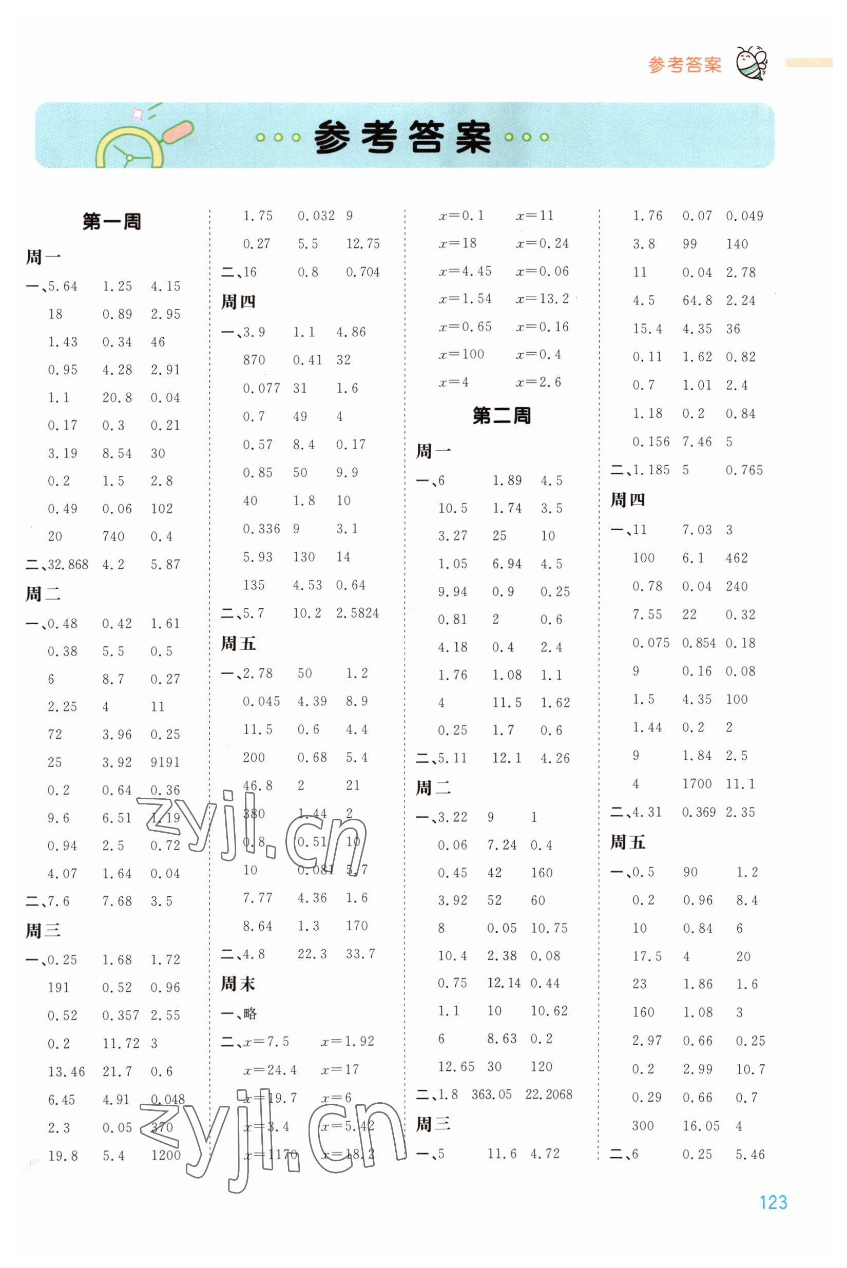 2023年智慧計(jì)算五年級(jí)數(shù)學(xué)下冊(cè)蘇教版 第1頁(yè)