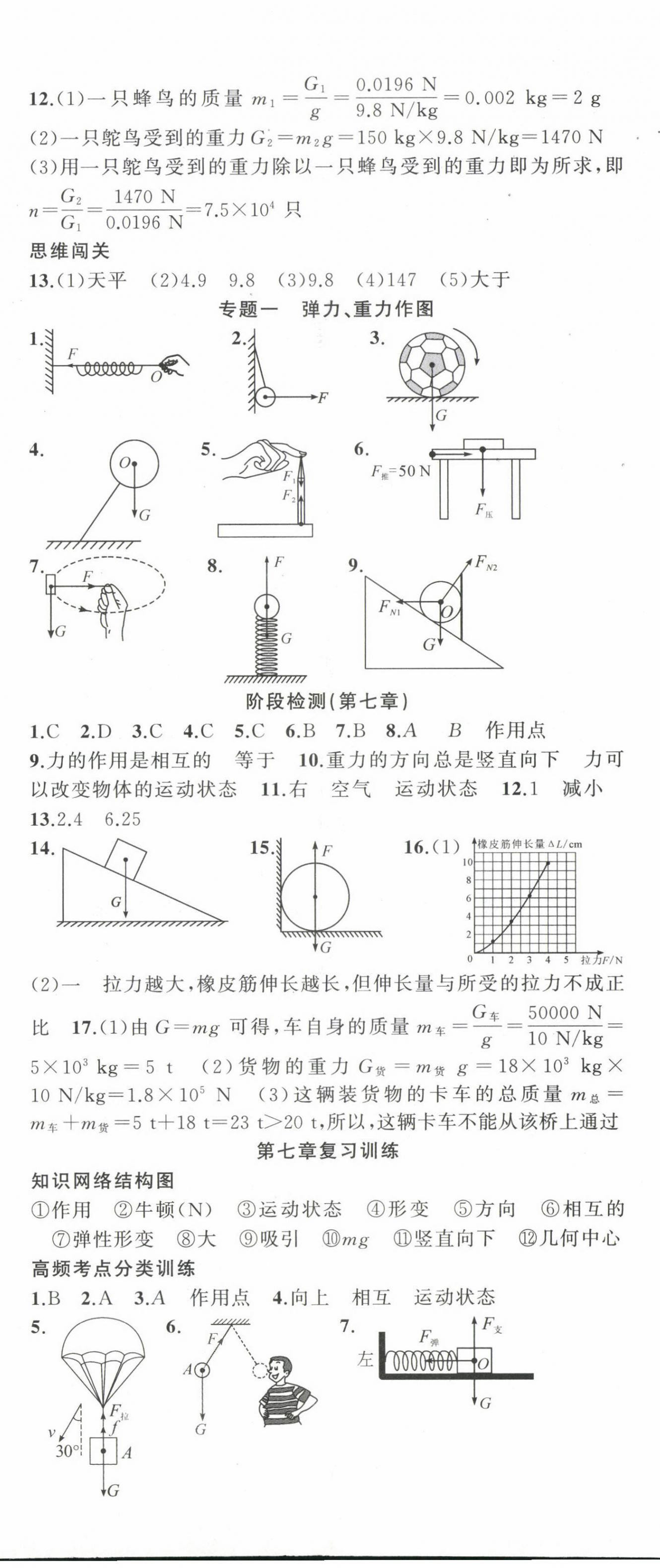 2023年黃岡100分闖關(guān)八年級(jí)物理下冊(cè)人教版 第2頁(yè)