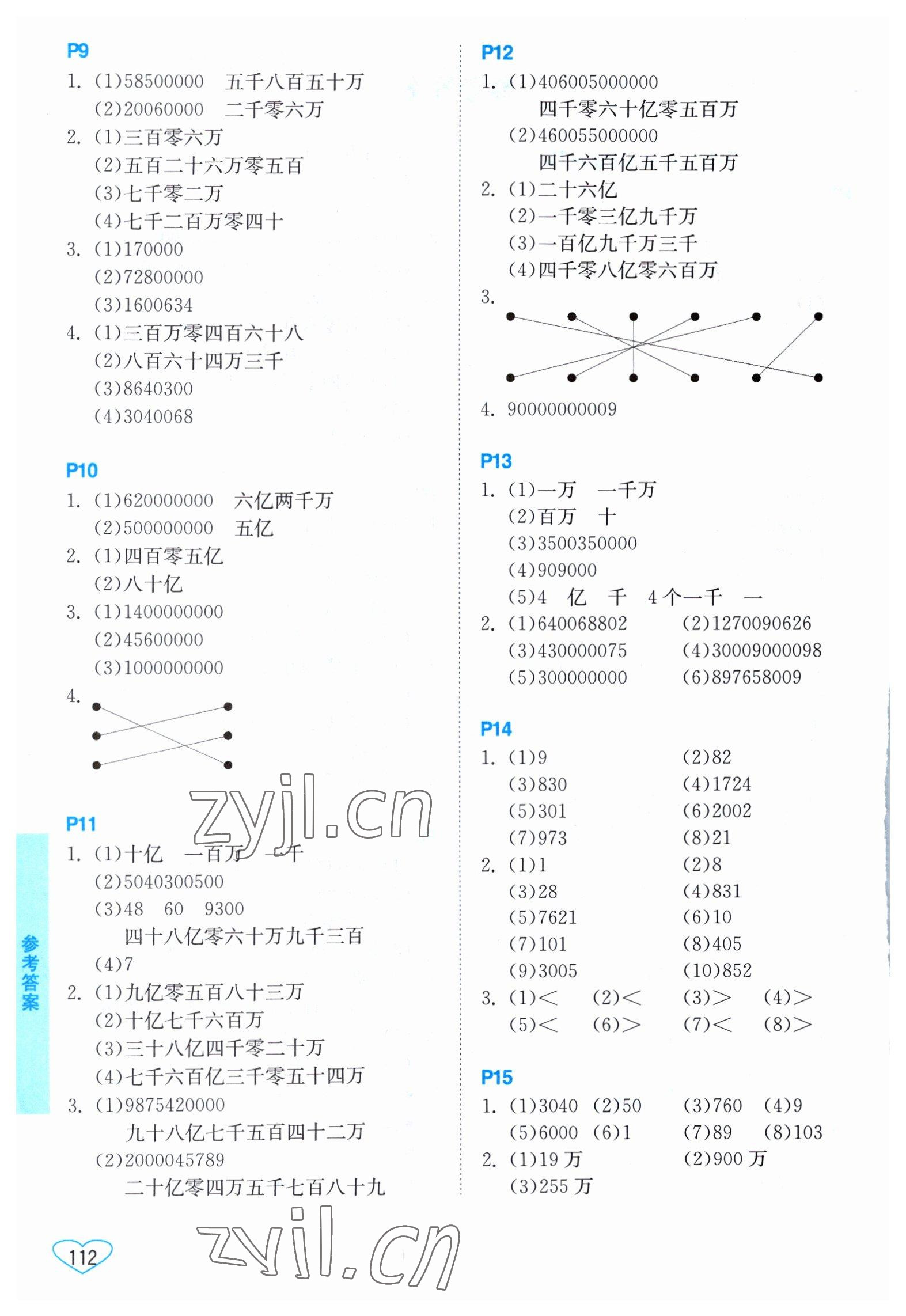 2023年小学数学口算心算速算江苏凤凰美术出版社四年级下册苏教版 第2页