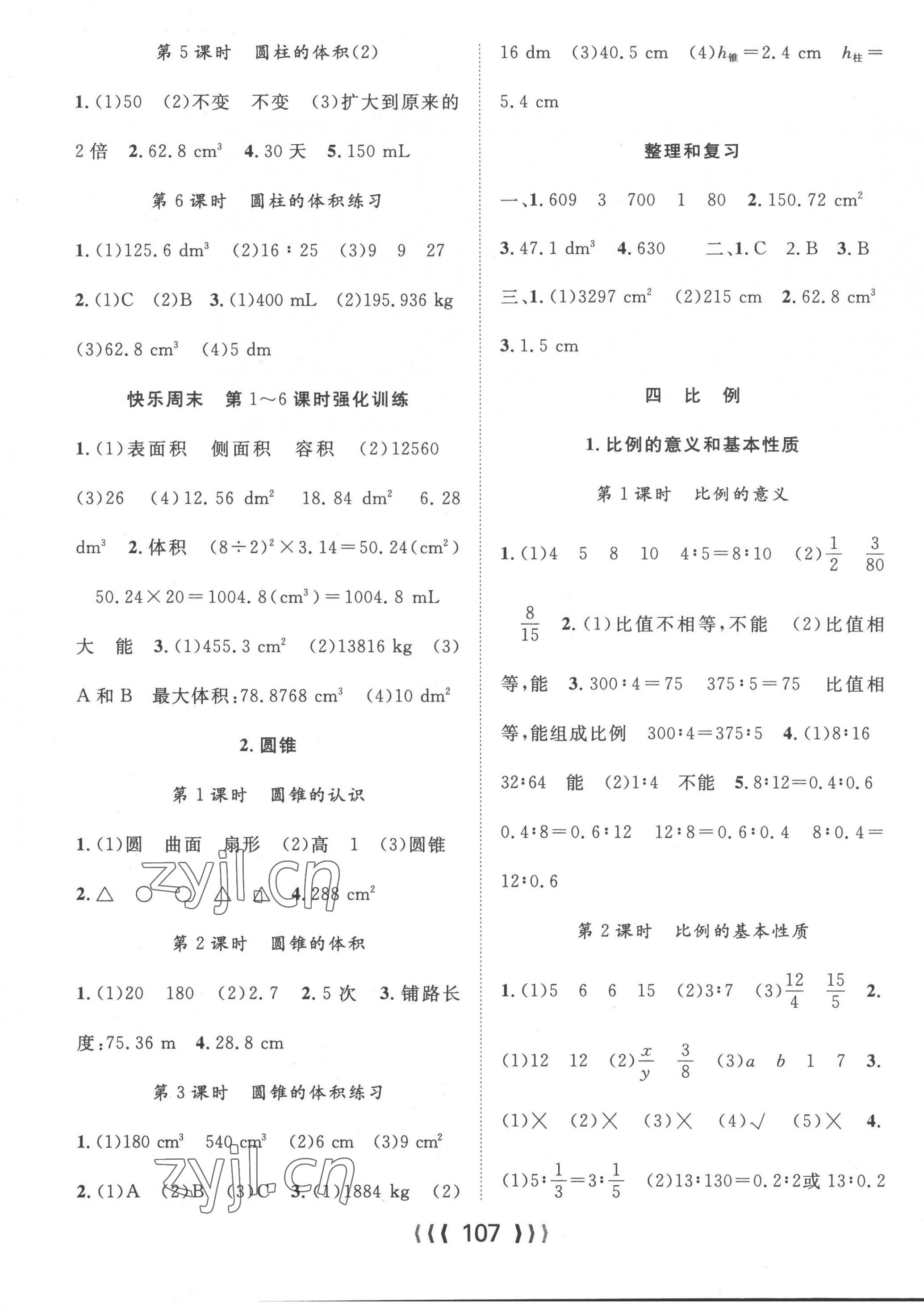 2023年優(yōu)質(zhì)課堂導(dǎo)學(xué)案六年級數(shù)學(xué)下冊人教版 第3頁