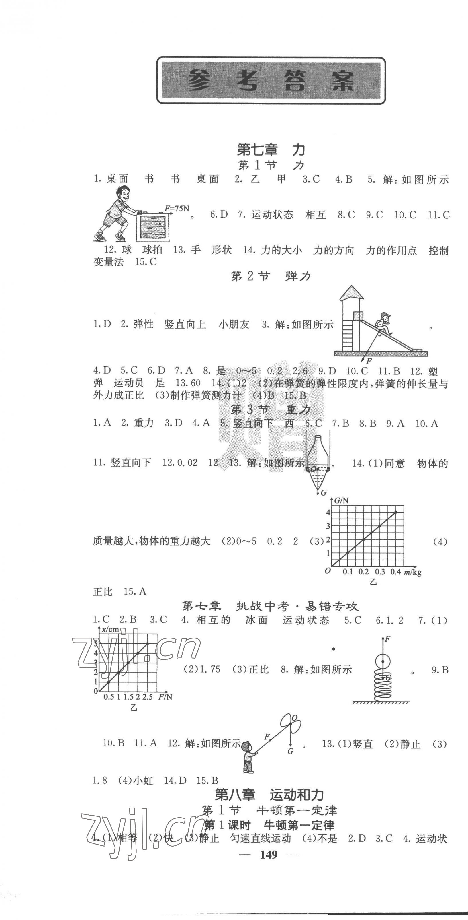 2023年課堂點(diǎn)睛八年級(jí)物理下冊(cè)人教版安徽專版 第1頁