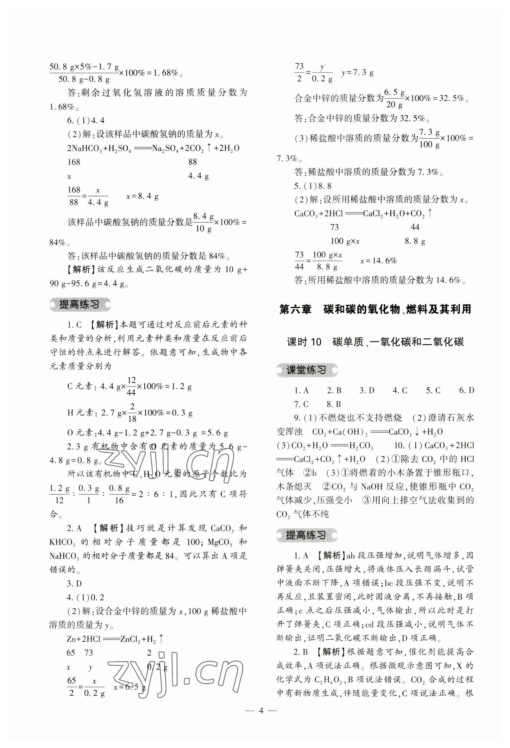 2023年中考復(fù)習(xí)精講與測試化學(xué) 第4頁