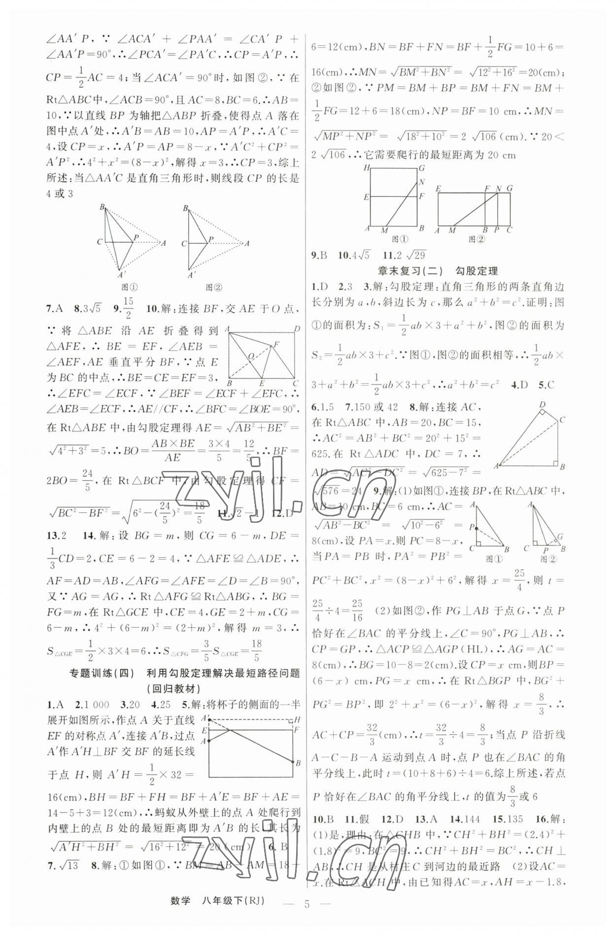 2023年四清导航八年级数学下册人教版河南专版 第5页