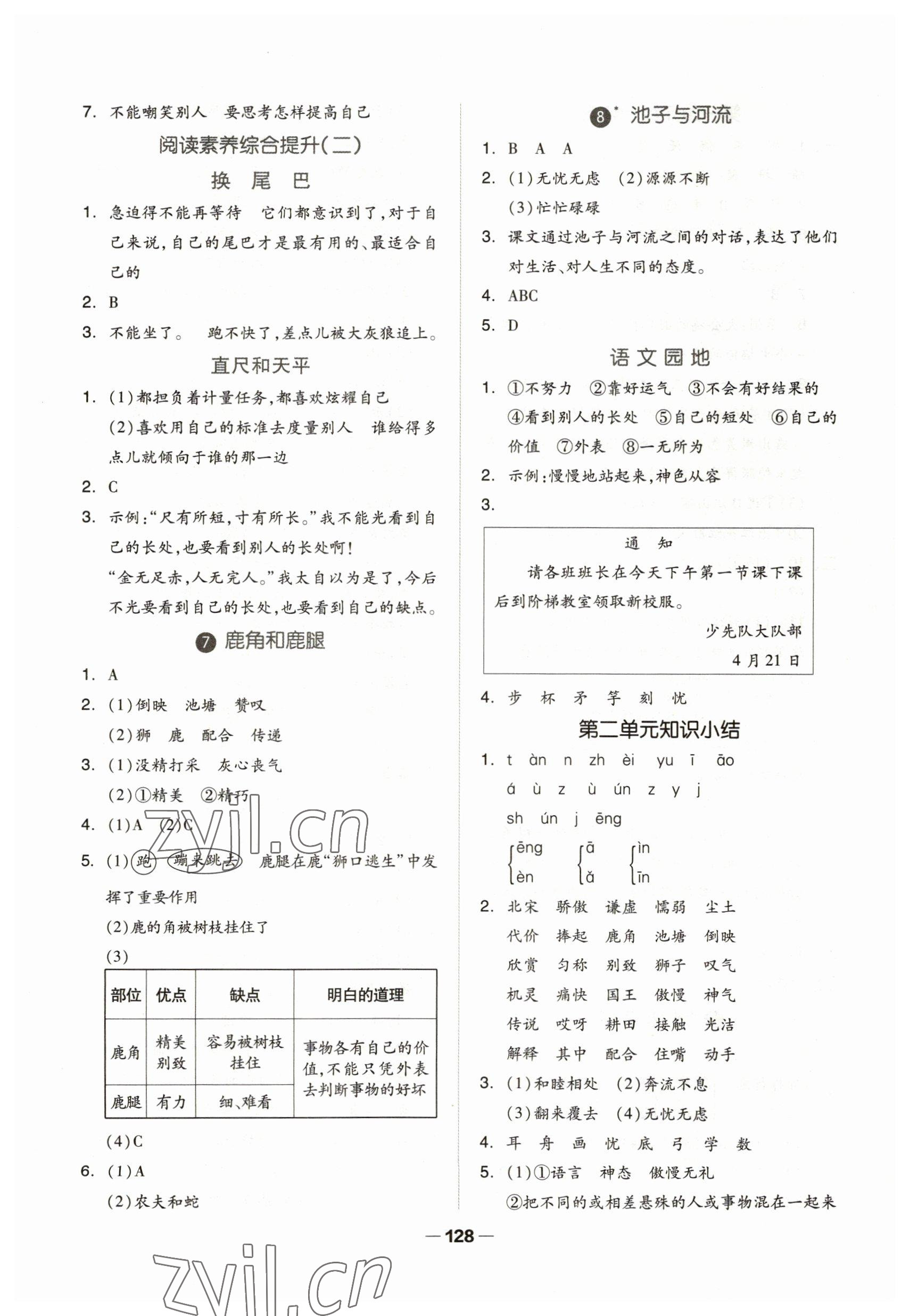 2023年新思維伴你學(xué)三年級語文下冊人教版 第4頁