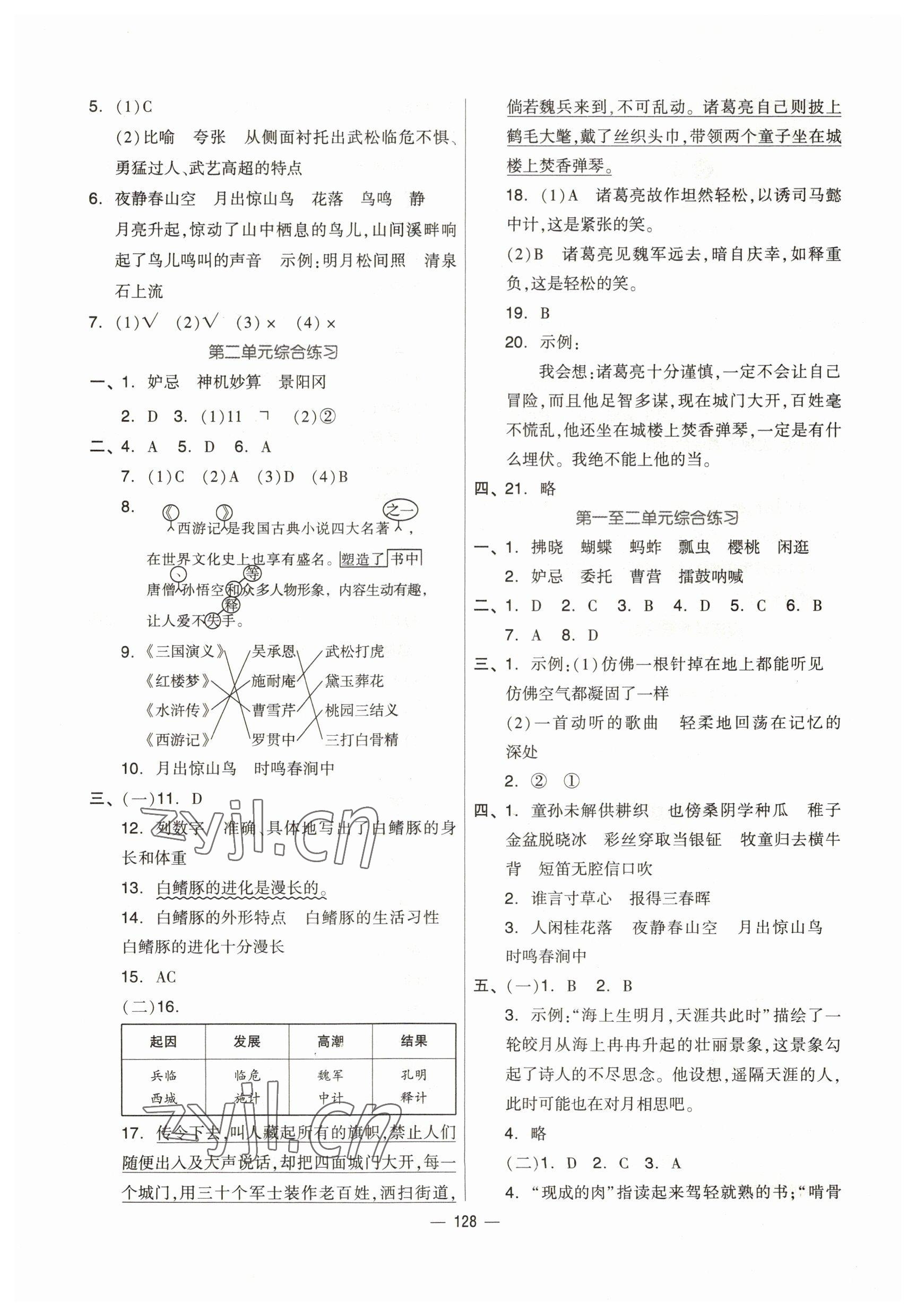 2023年新思維伴你學五年級語文下冊人教版 第4頁