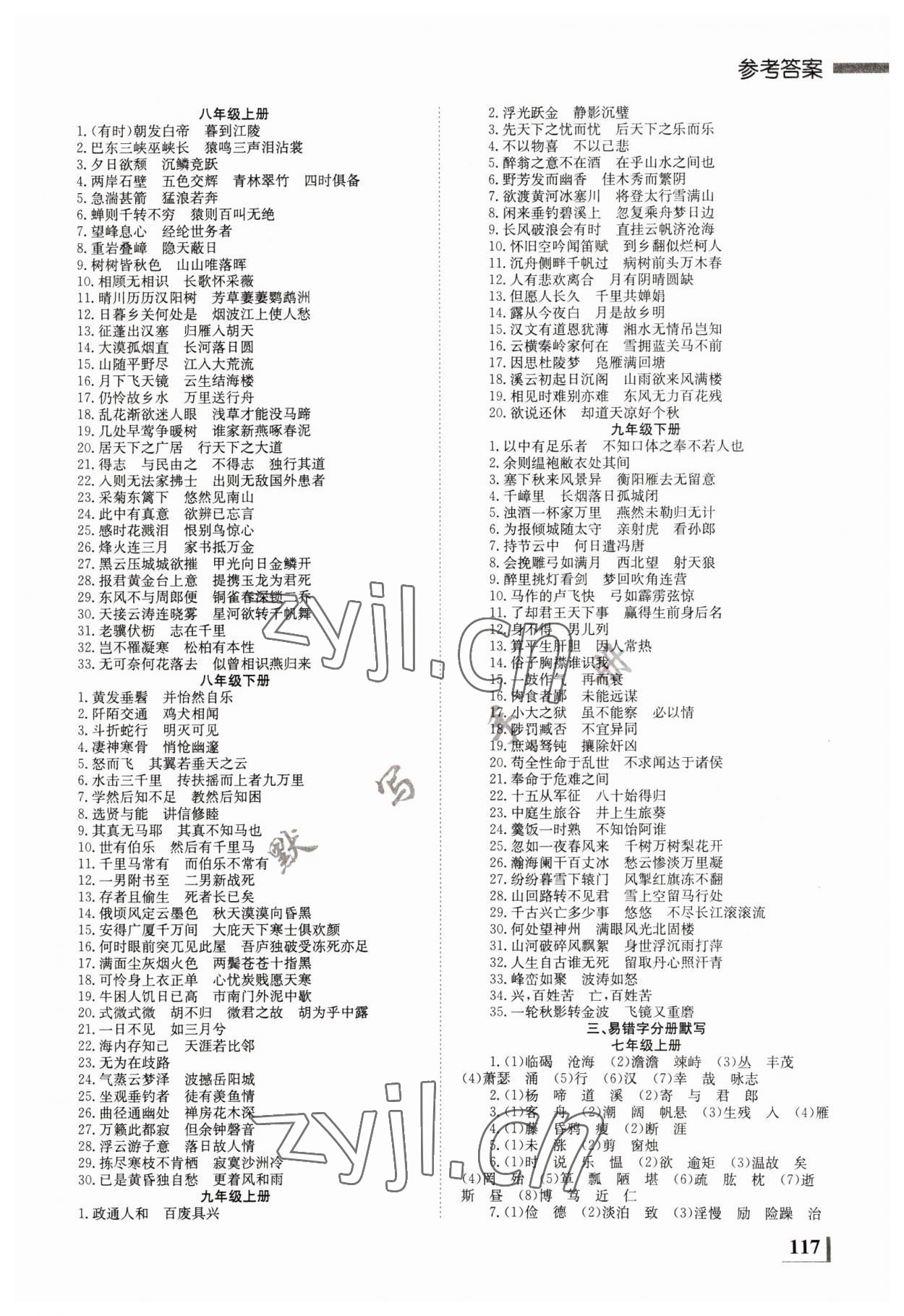 2023年全效學(xué)習(xí)中考學(xué)練測(cè)語(yǔ)文郴州專(zhuān)版 第5頁(yè)