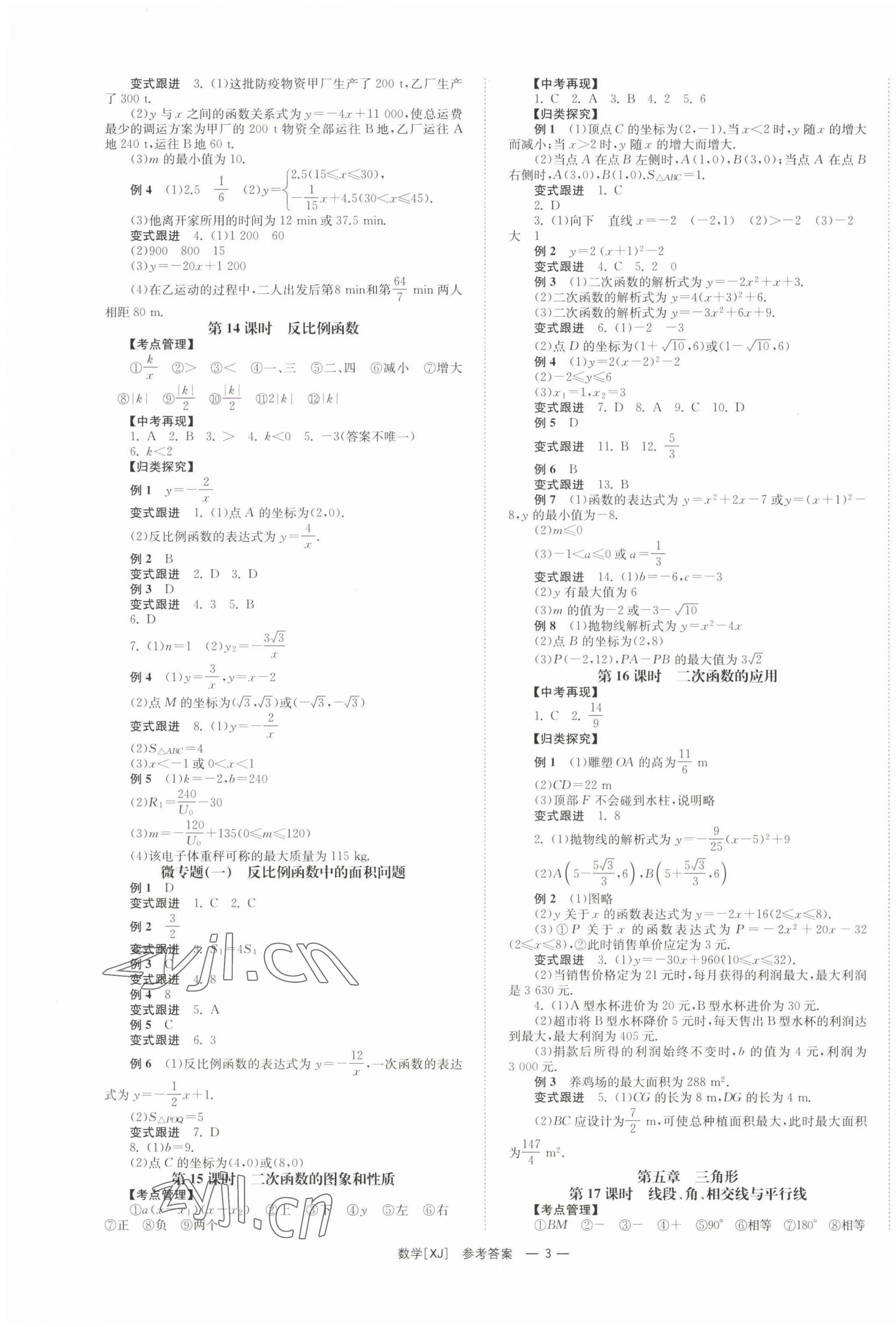 2023年全效學(xué)習(xí)中考學(xué)練測數(shù)學(xué)湘教版 第3頁